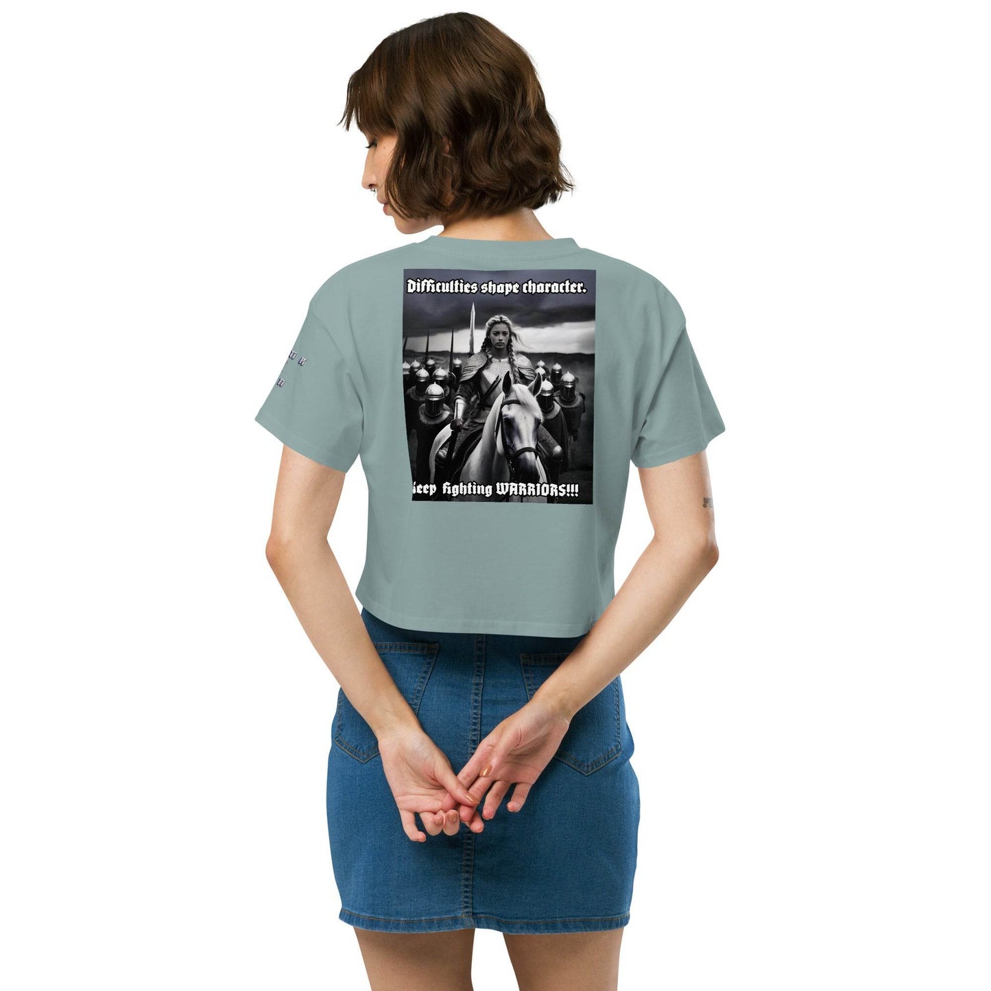 Women’s crop top t-shirt 100% cotton Design #14 - Monk&Nun UnisexClothing