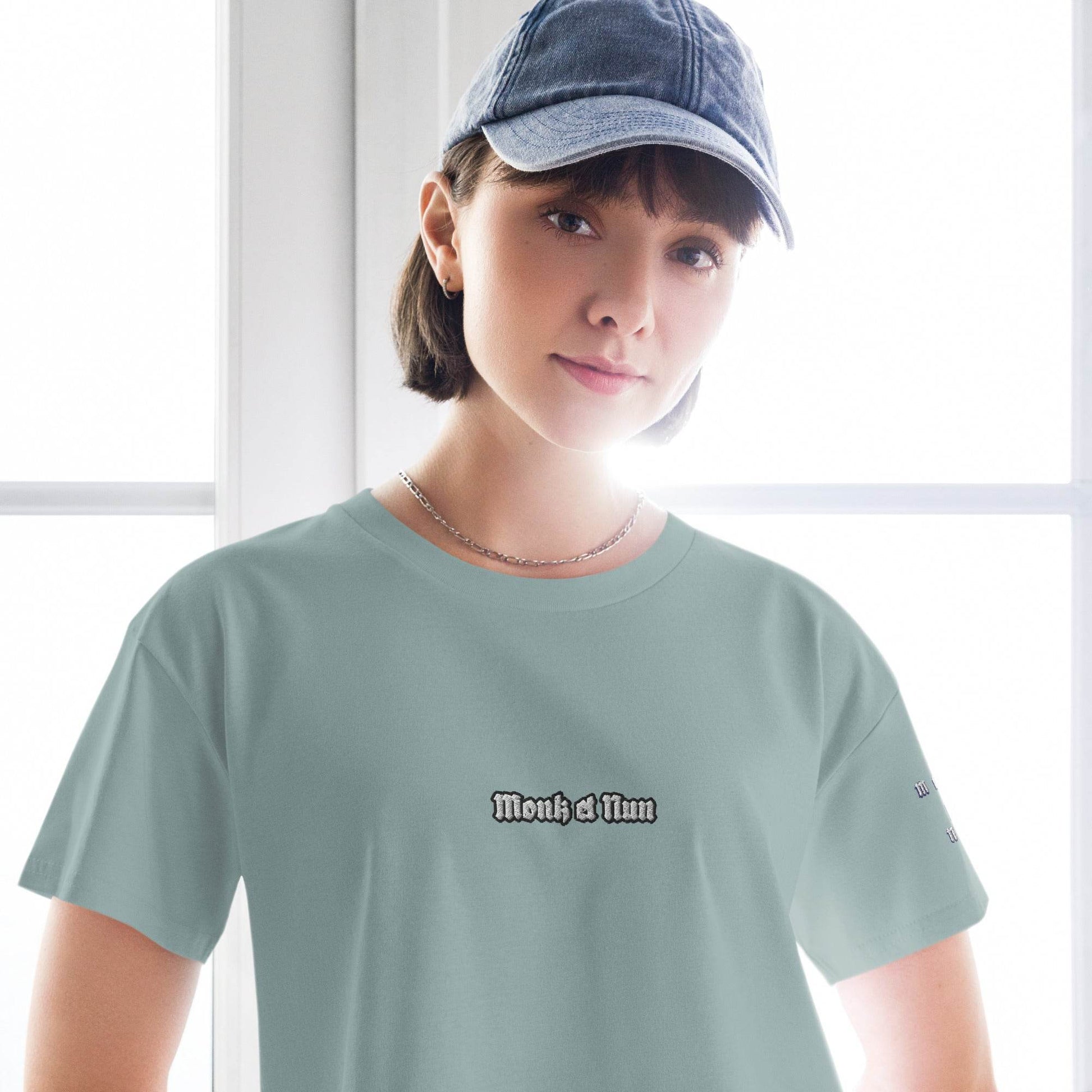 Women’s crop top t-shirt 100% cotton Design #12 - Monk&Nun UnisexClothing