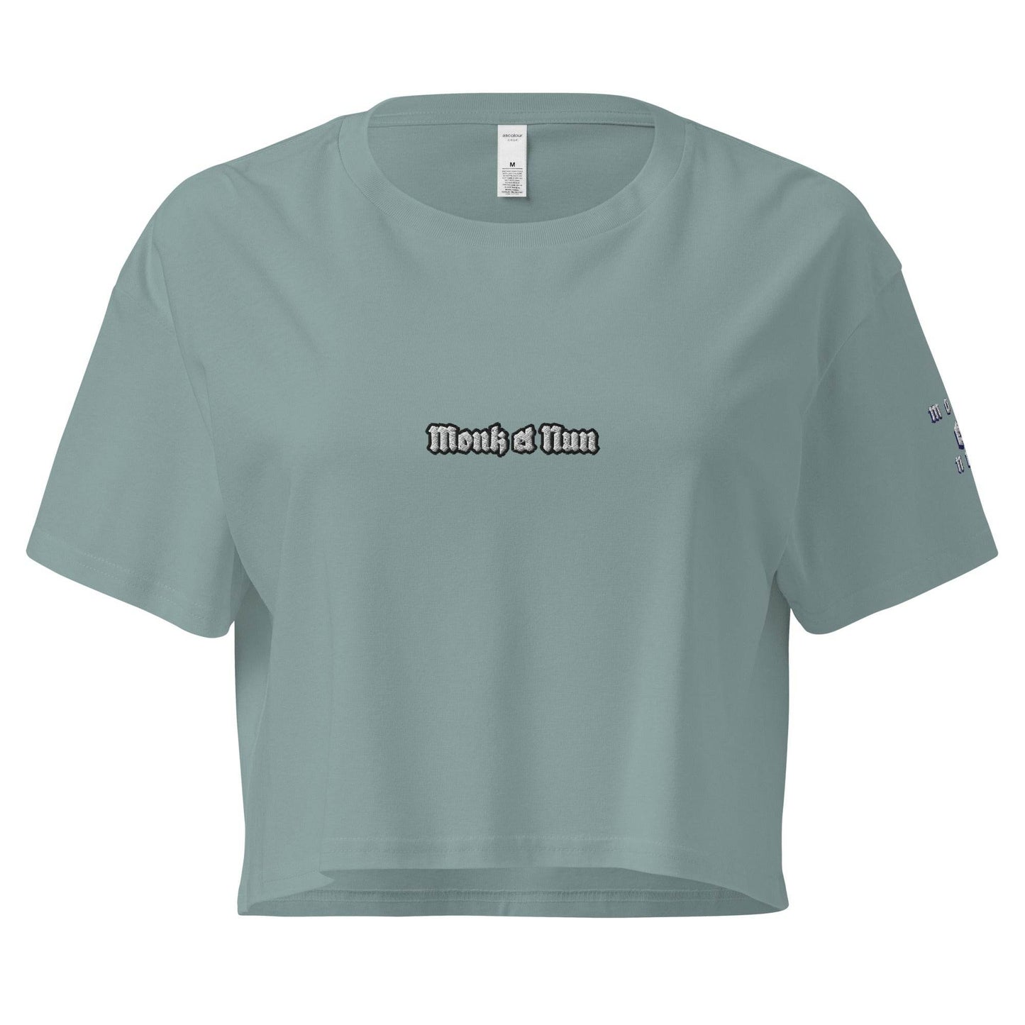 Women’s crop top t-shirt 100% cotton Design #14 - Monk&Nun UnisexClothing
