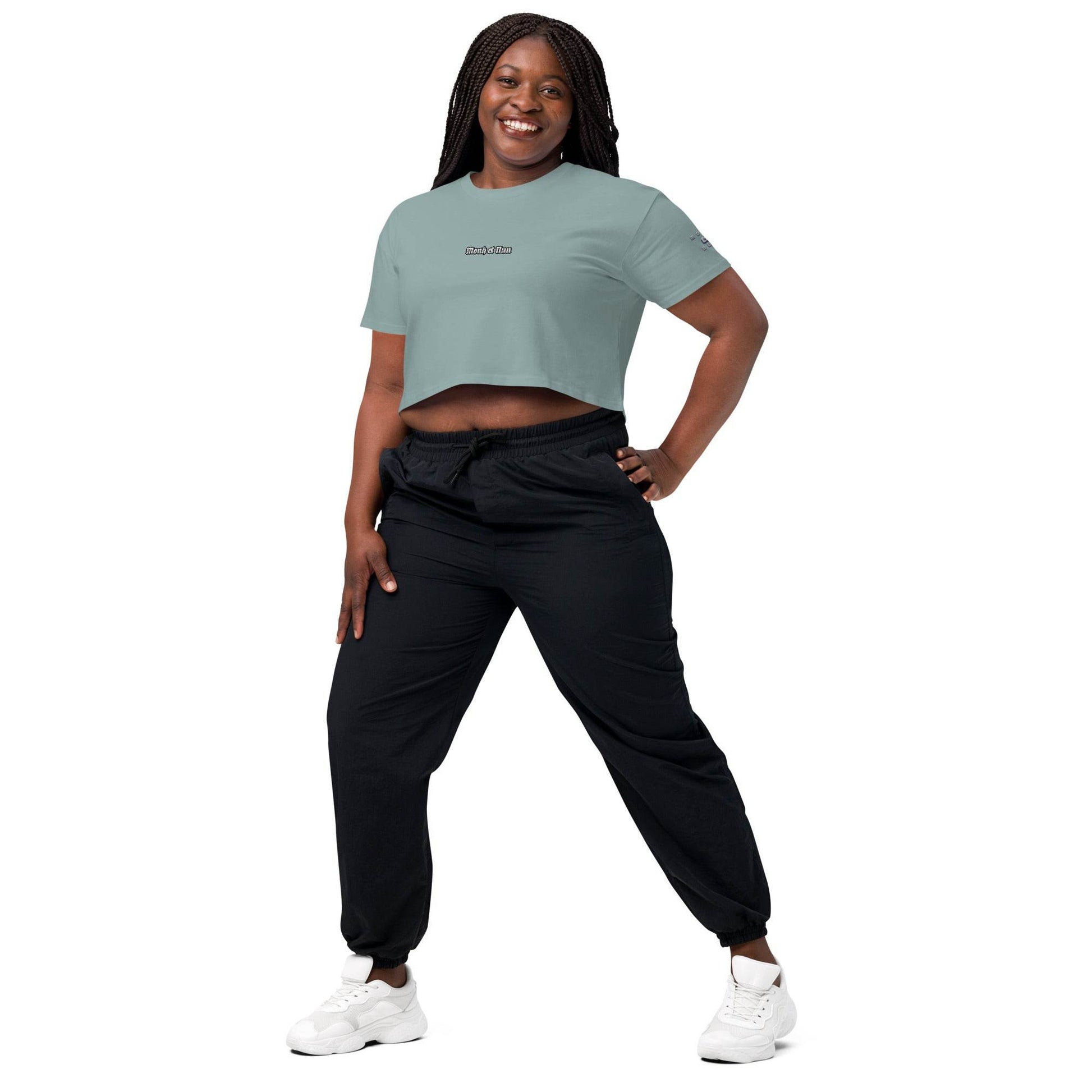 Women’s crop top t-shirt 100% cotton Design #1 - Monk&Nun UnisexClothing