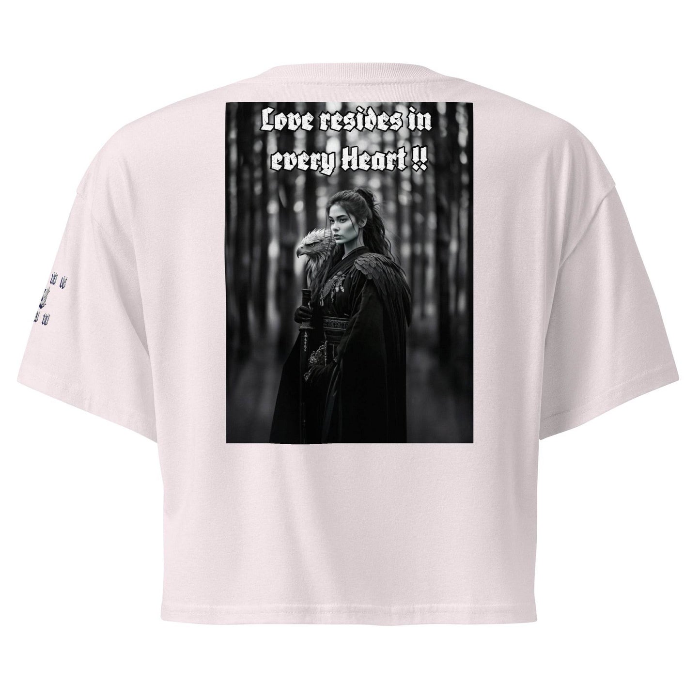 Women’s crop top t-shirt 100% cotton Design #1 - Monk&Nun UnisexClothing