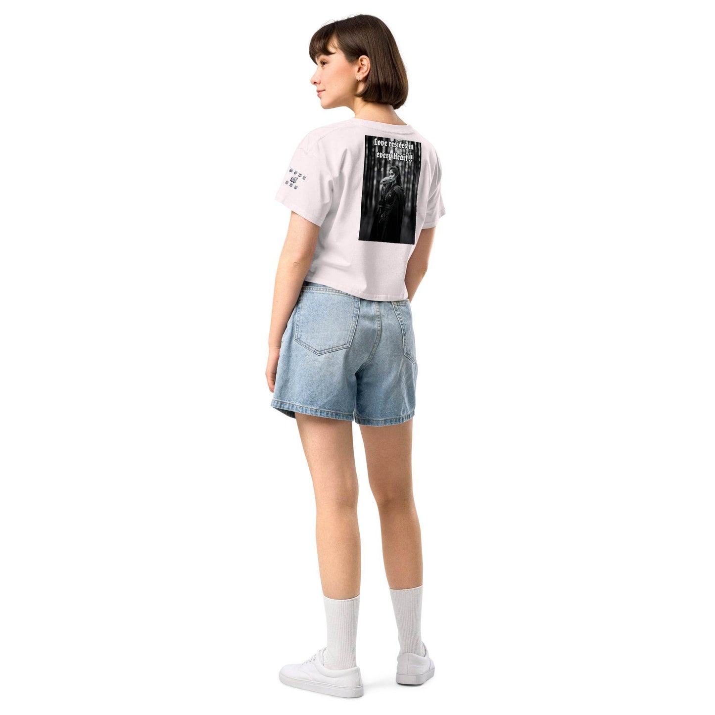 Women’s crop top t-shirt 100% cotton Design #1 - Monk&Nun UnisexClothing