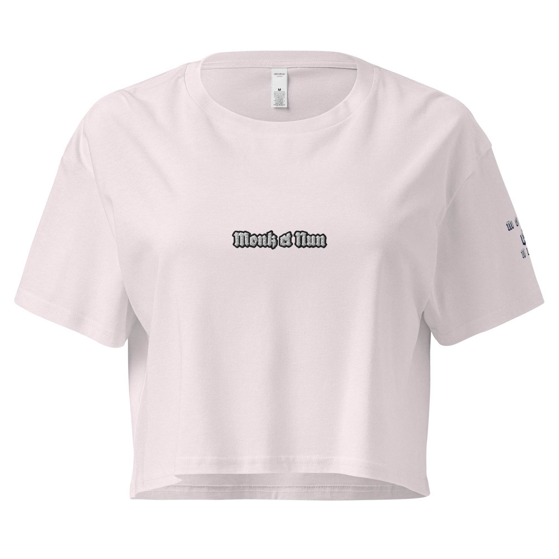 Women’s crop top t-shirt 100% cotton Design #1 - Monk&Nun UnisexClothing