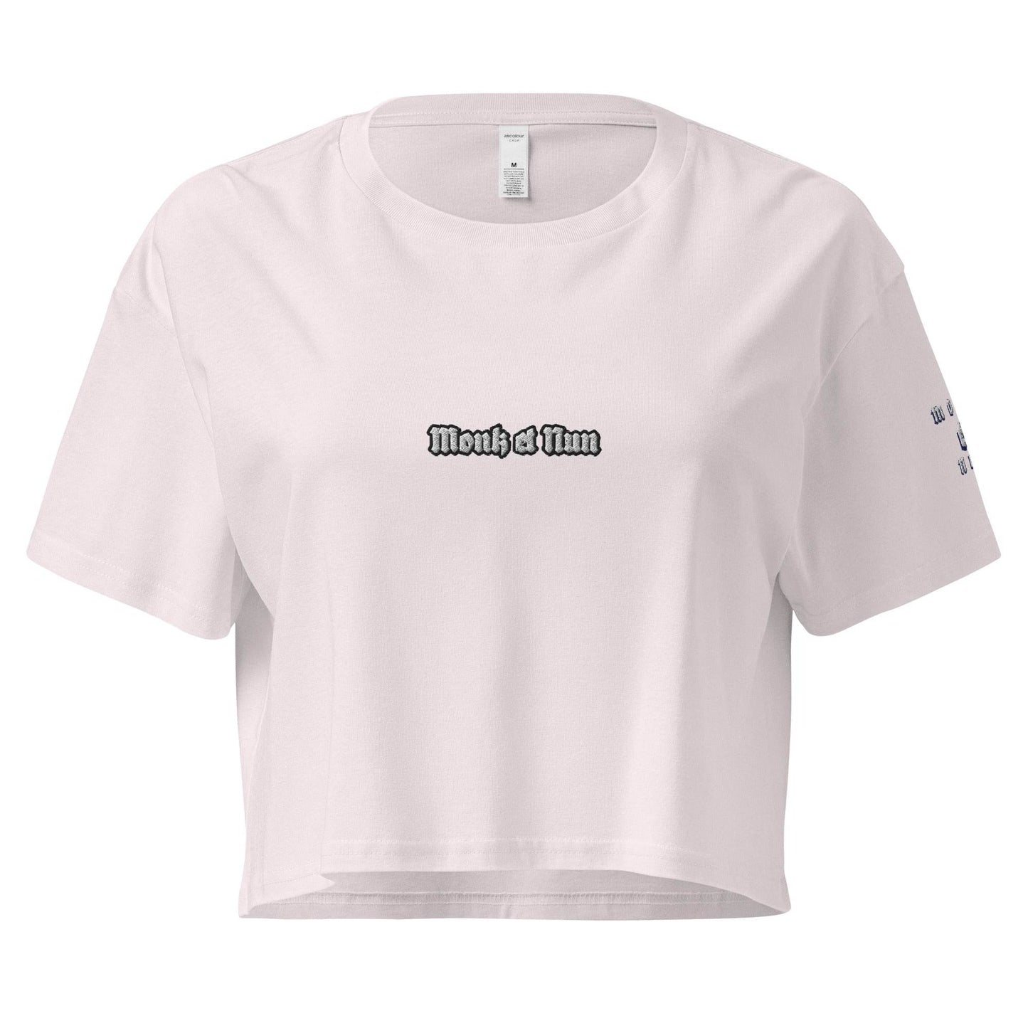 Women’s crop top t-shirt 100% cotton Design #14 - Monk&Nun UnisexClothing