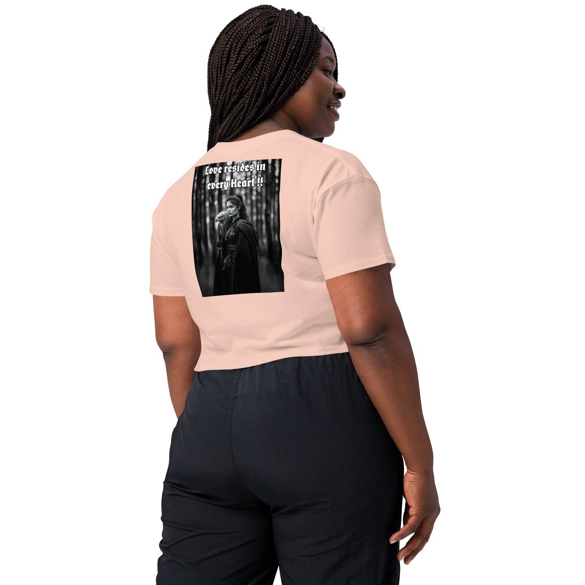 Women’s crop top t-shirt 100% cotton Design #1 - Monk&Nun UnisexClothing