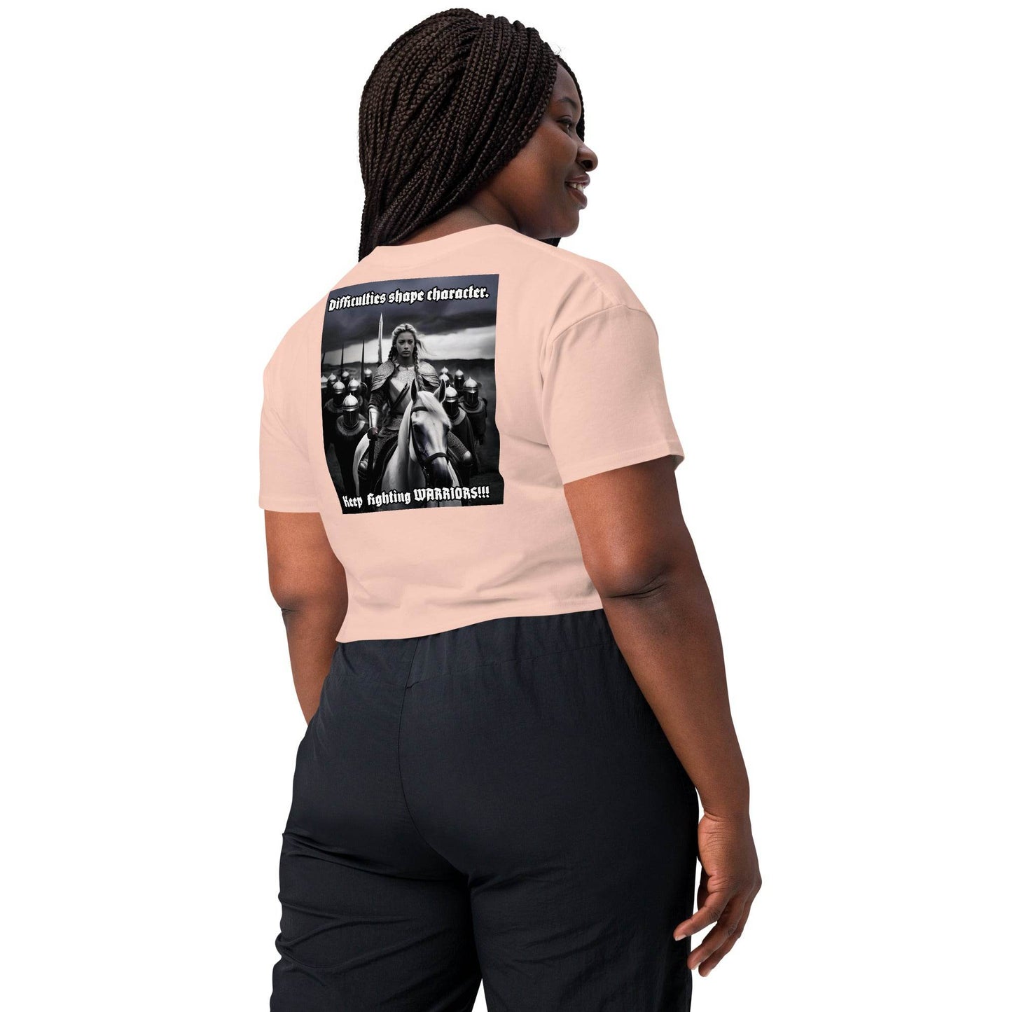 Women’s crop top t-shirt 100% cotton Design #14 - Monk&Nun UnisexClothing