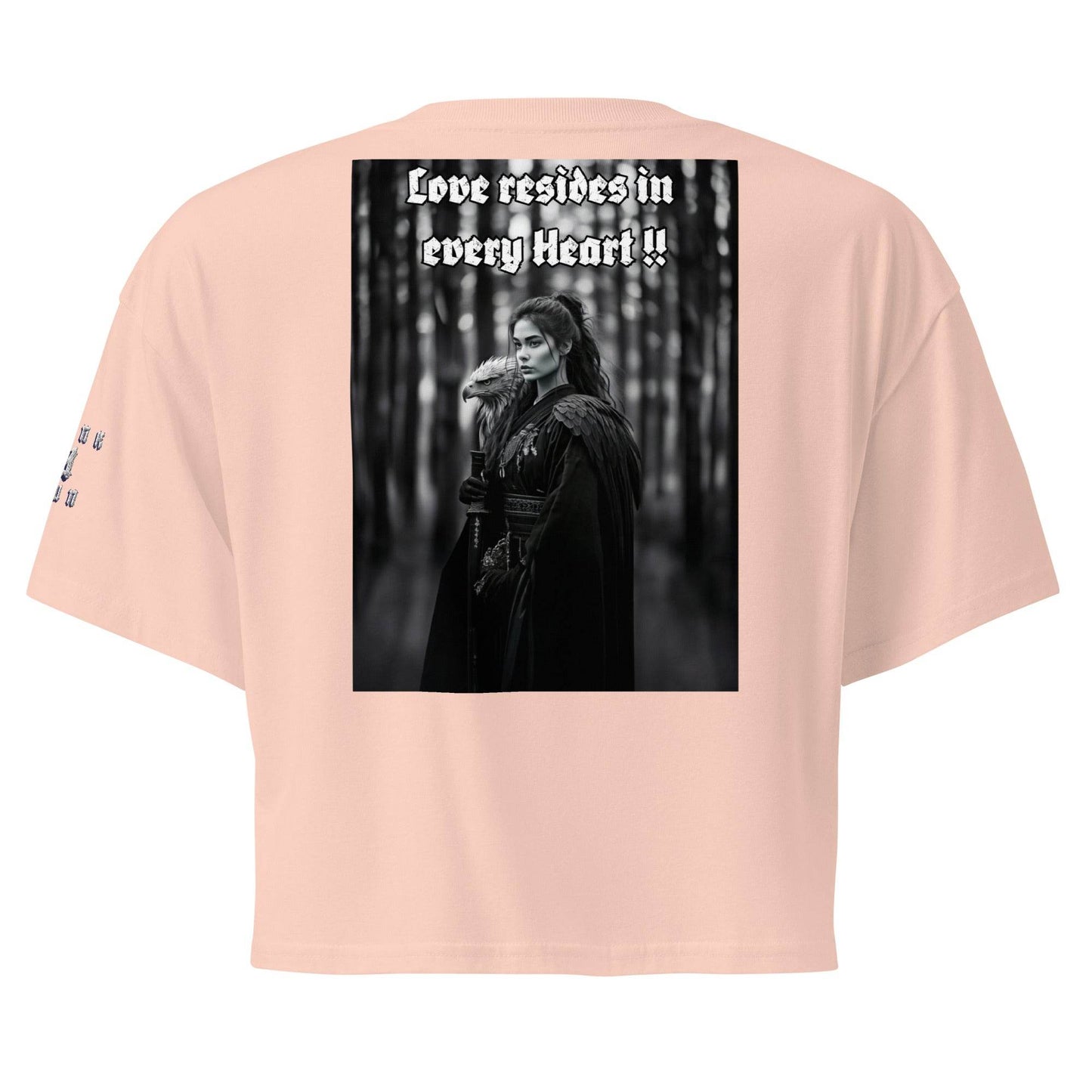 Women’s crop top t-shirt 100% cotton Design #1 - Monk&Nun UnisexClothing