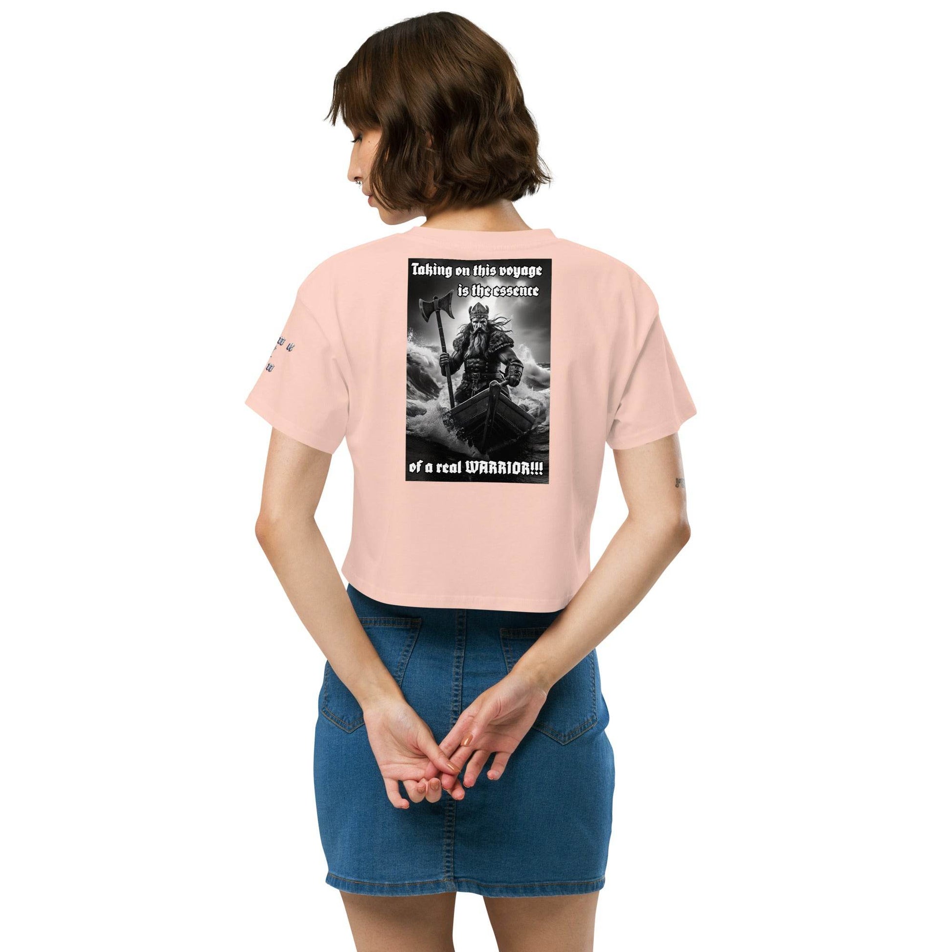 Women’s crop top t-shirt 100% cotton Design #12 - Monk&Nun UnisexClothing