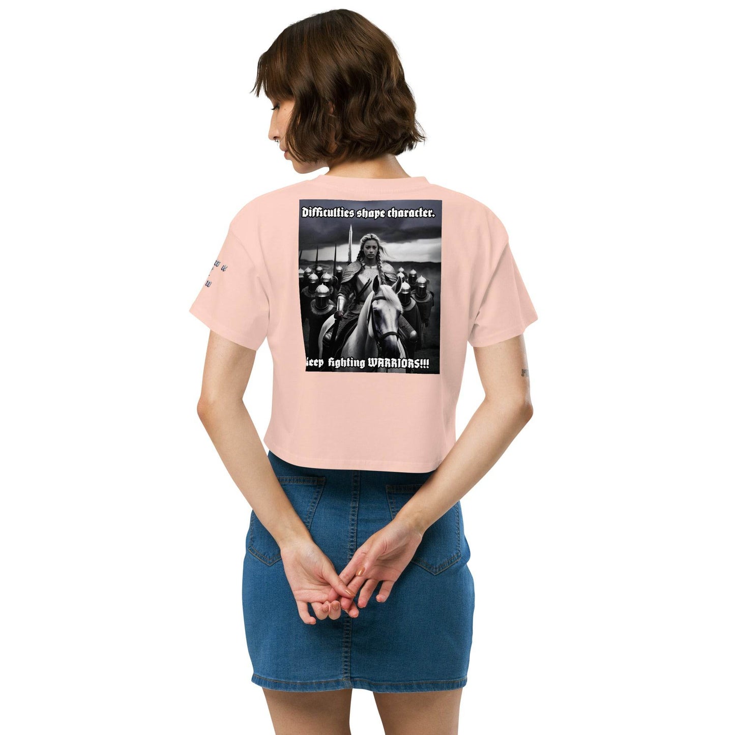 Women’s crop top t-shirt 100% cotton Design #14 - Monk&Nun UnisexClothing