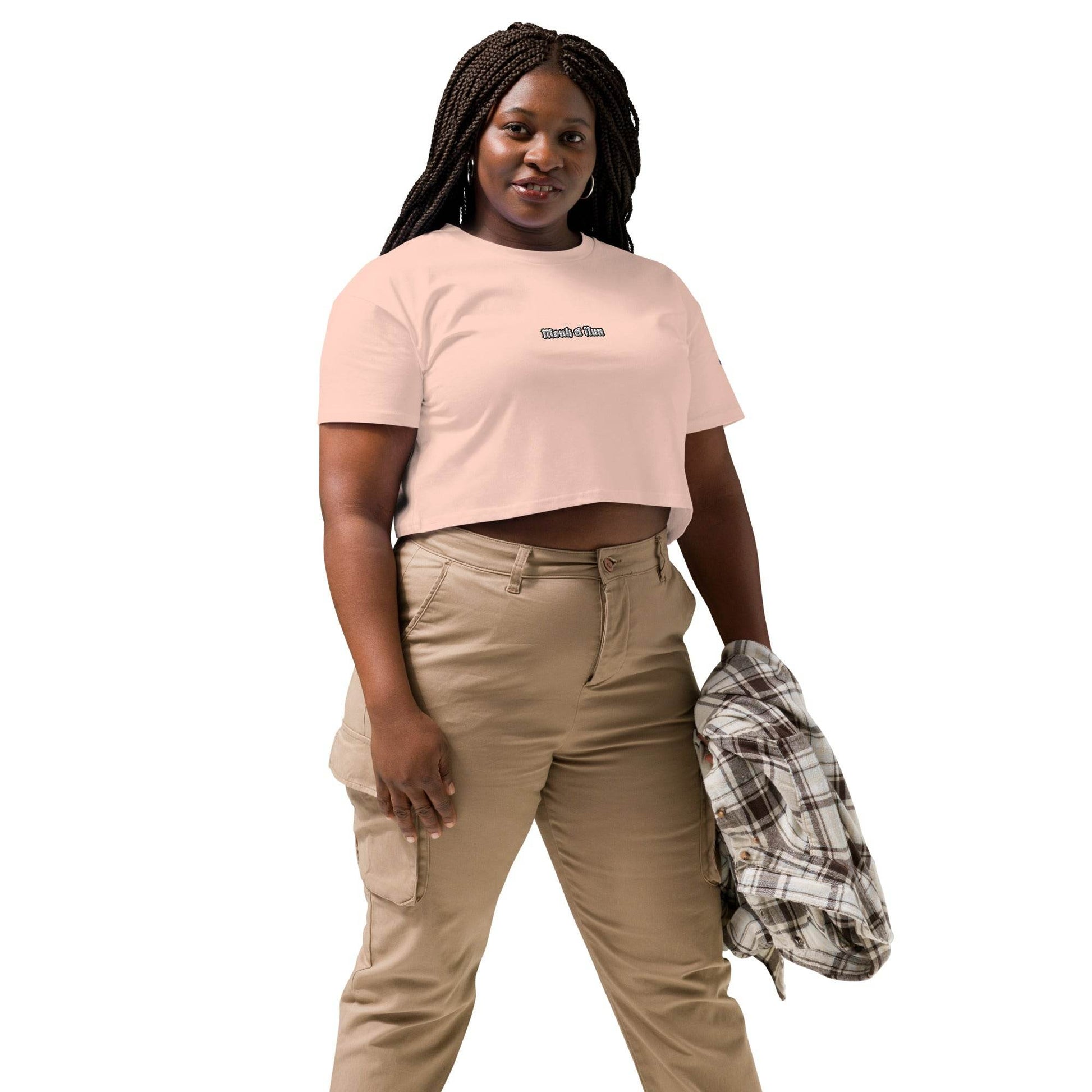 Women’s crop top t-shirt 100% cotton Design #1 - Monk&Nun UnisexClothing