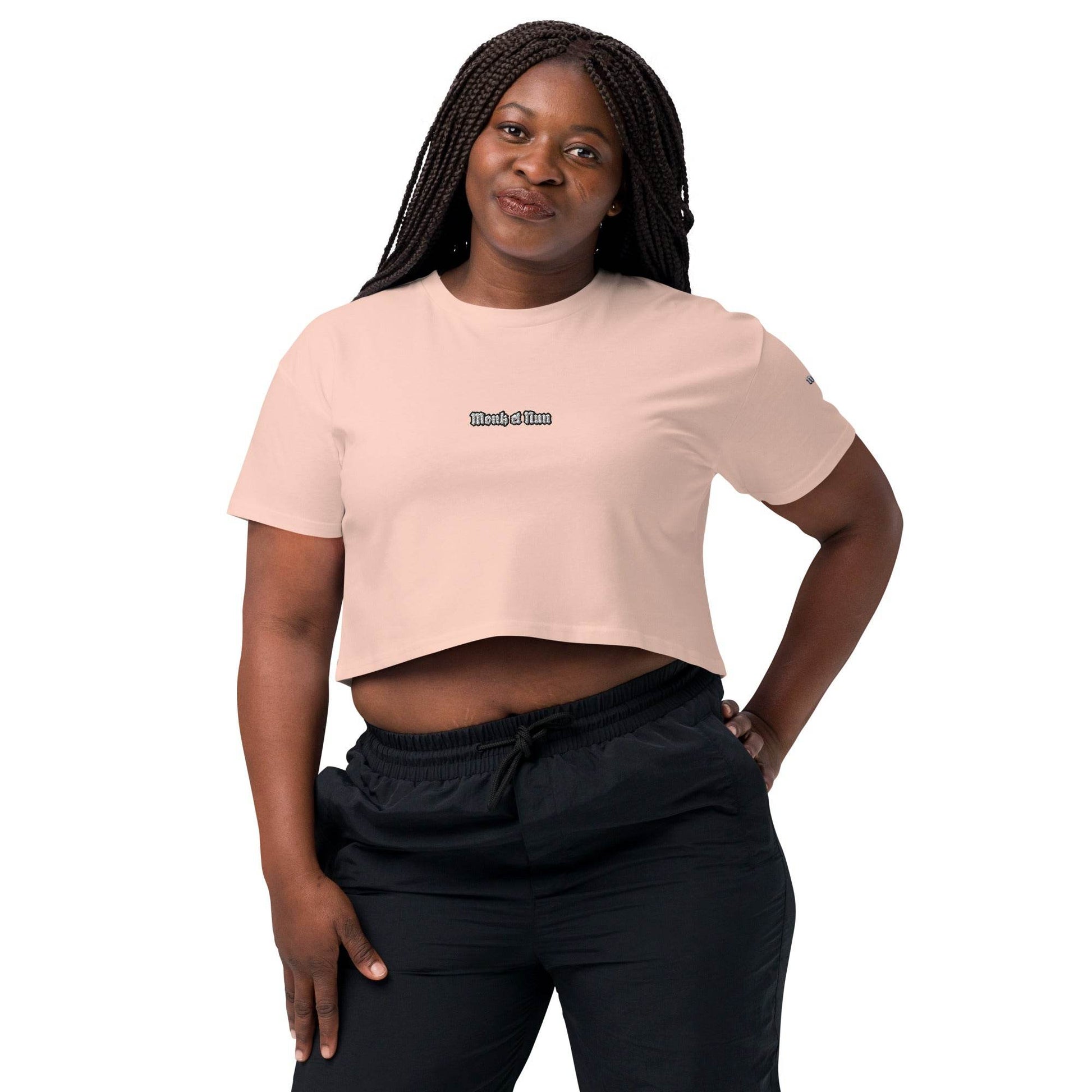 Women’s crop top t-shirt 100% cotton Design #12 - Monk&Nun UnisexClothing