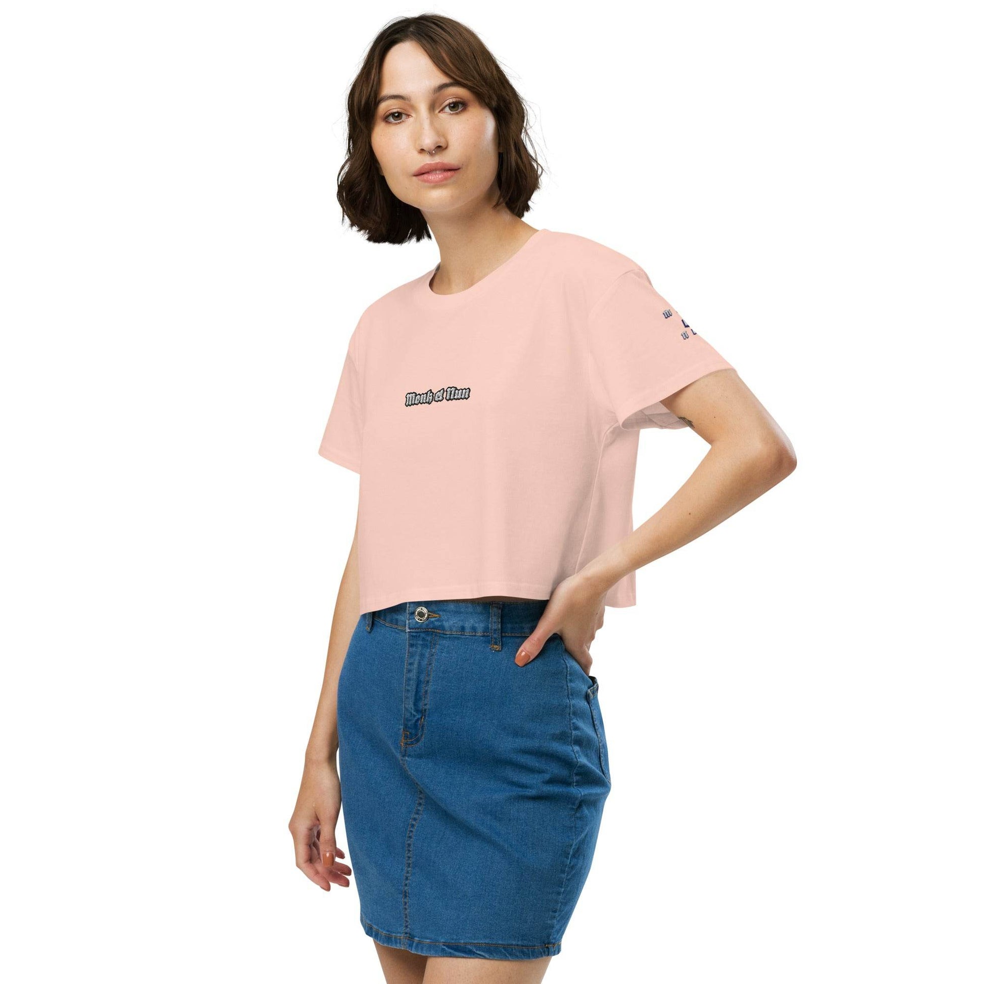 Women’s crop top t-shirt 100% cotton Design #14 - Monk&Nun UnisexClothing