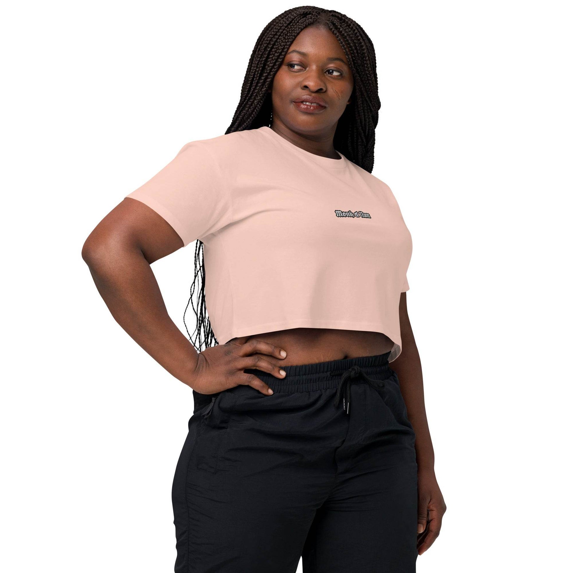 Women’s crop top t-shirt 100% cotton Design #14 - Monk&Nun UnisexClothing