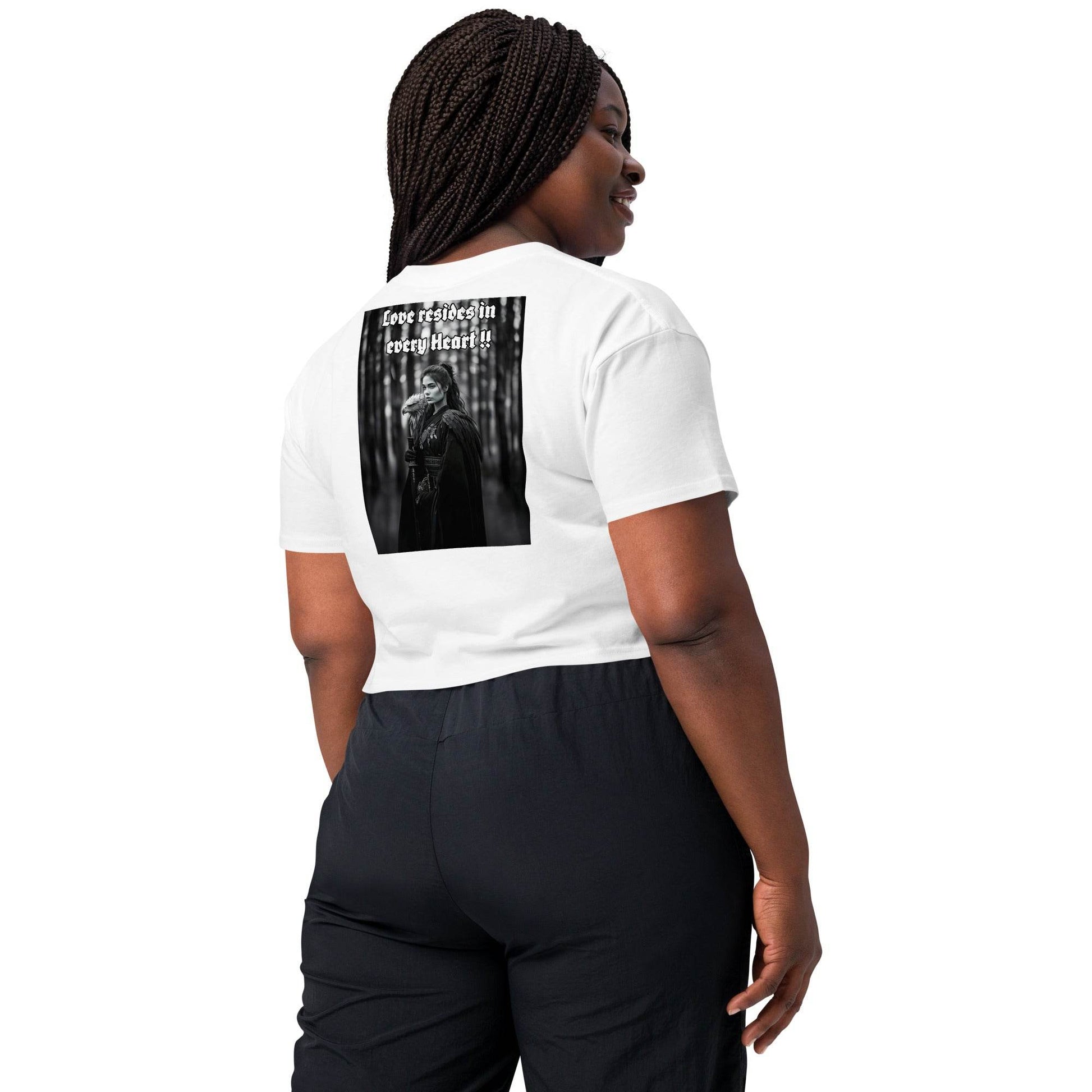 Women’s crop top t-shirt 100% cotton Design #1 - Monk&Nun UnisexClothing