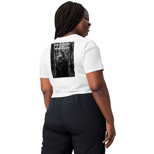 Women’s crop top t-shirt 100% cotton Design #1 - Monk&Nun UnisexClothing