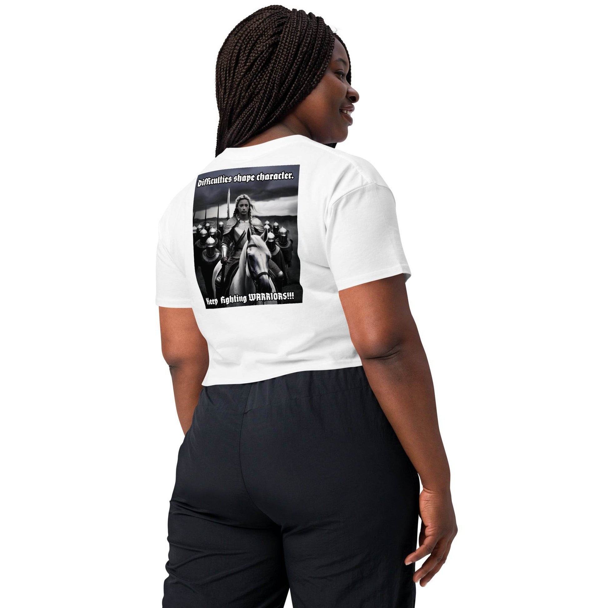 Women’s crop top t-shirt 100% cotton Design #14 - Monk&Nun UnisexClothing
