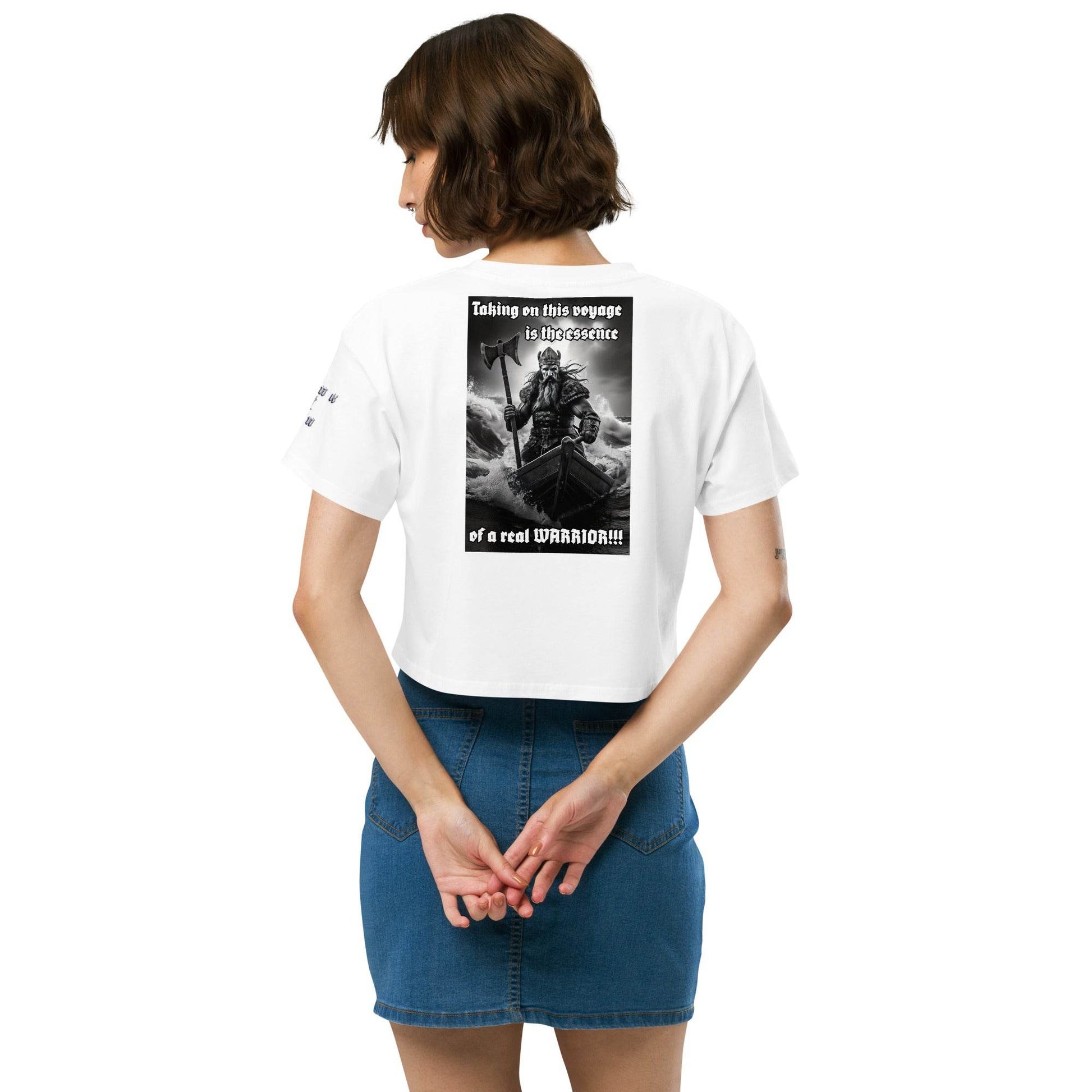 Women’s crop top t-shirt 100% cotton Design #12 - Monk&Nun UnisexClothing
