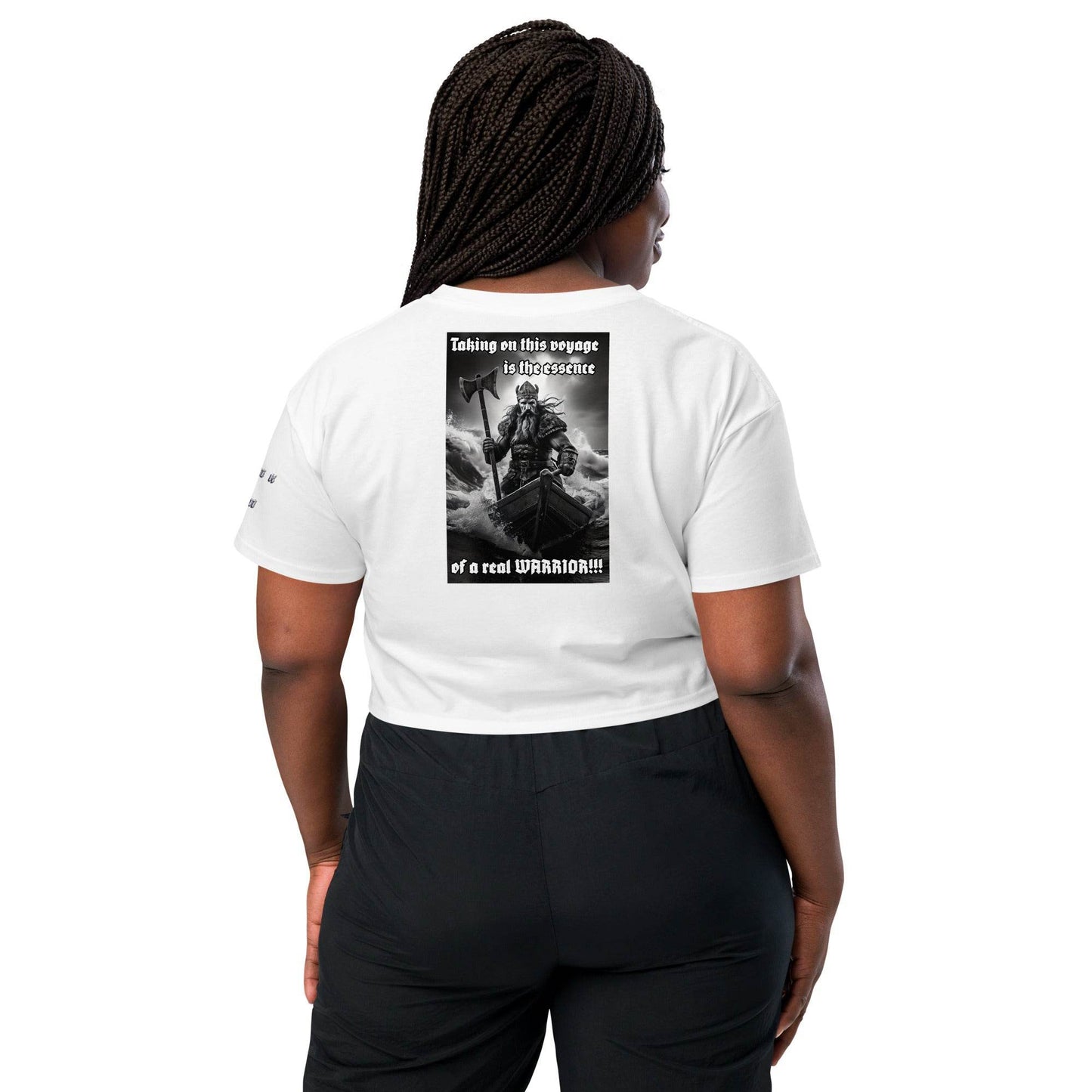 Women’s crop top t-shirt 100% cotton Design #12 - Monk&Nun UnisexClothing