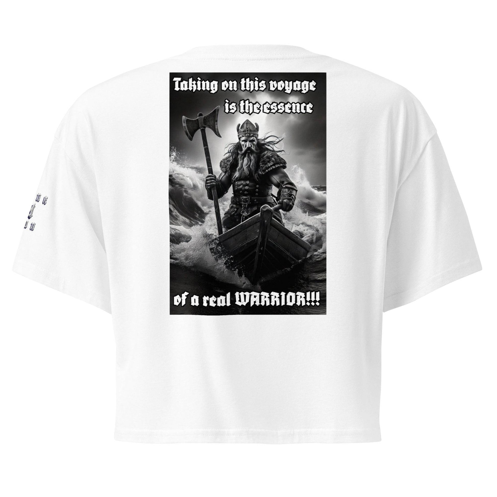 Women’s crop top t-shirt 100% cotton Design #12 - Monk&Nun UnisexClothing