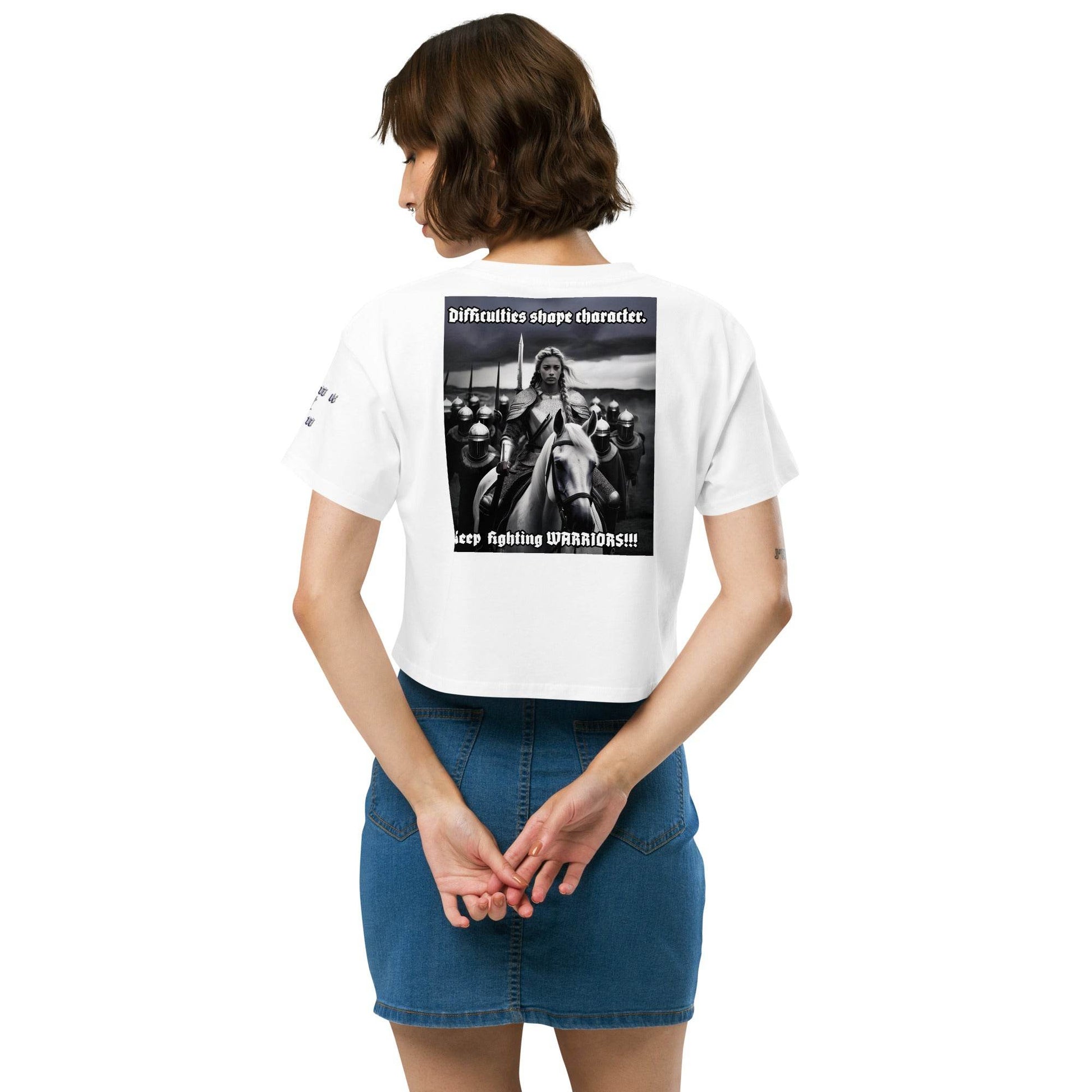 Women’s crop top t-shirt 100% cotton Design #14 - Monk&Nun UnisexClothing