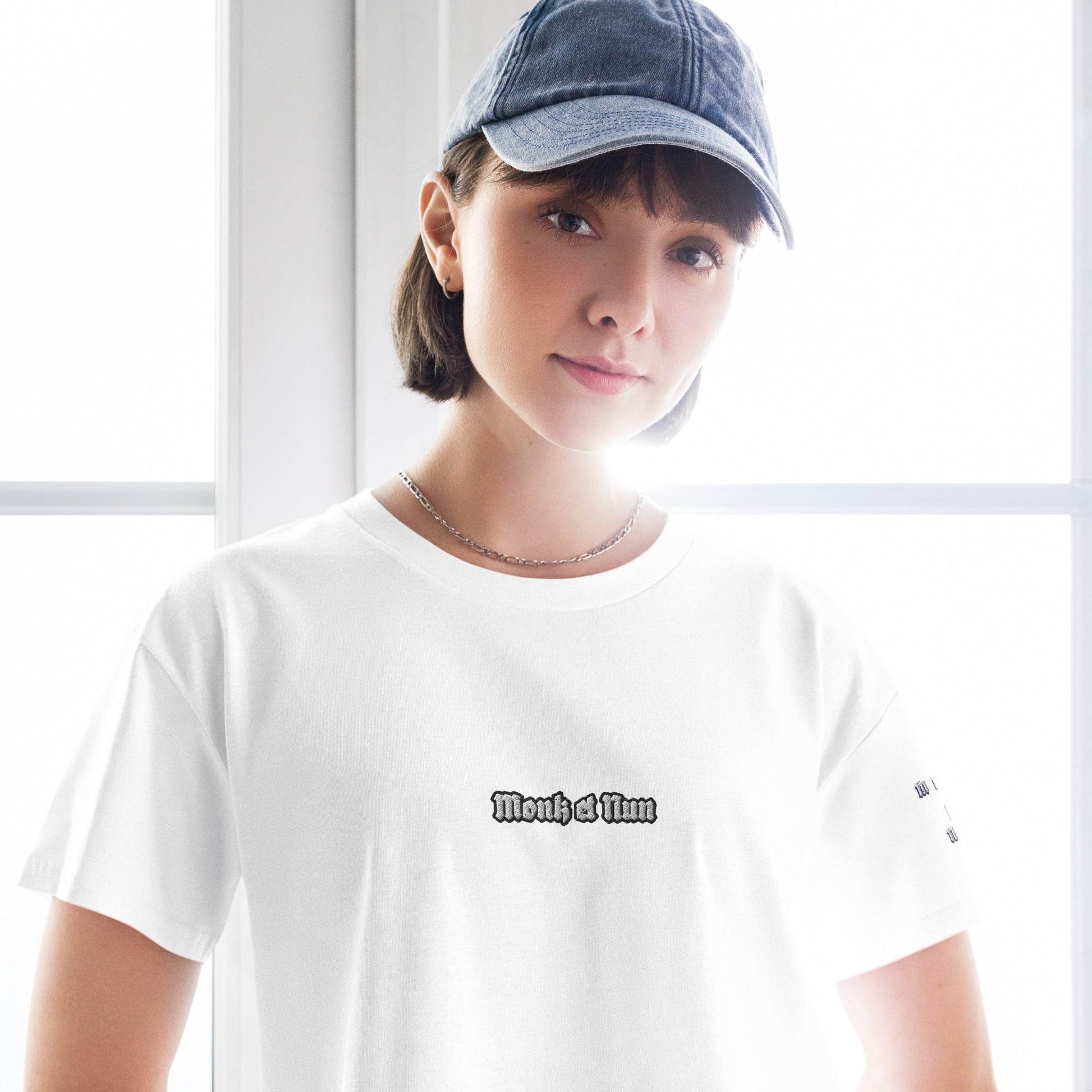 Women’s crop top t-shirt 100% cotton Design #12 - Monk&Nun UnisexClothing