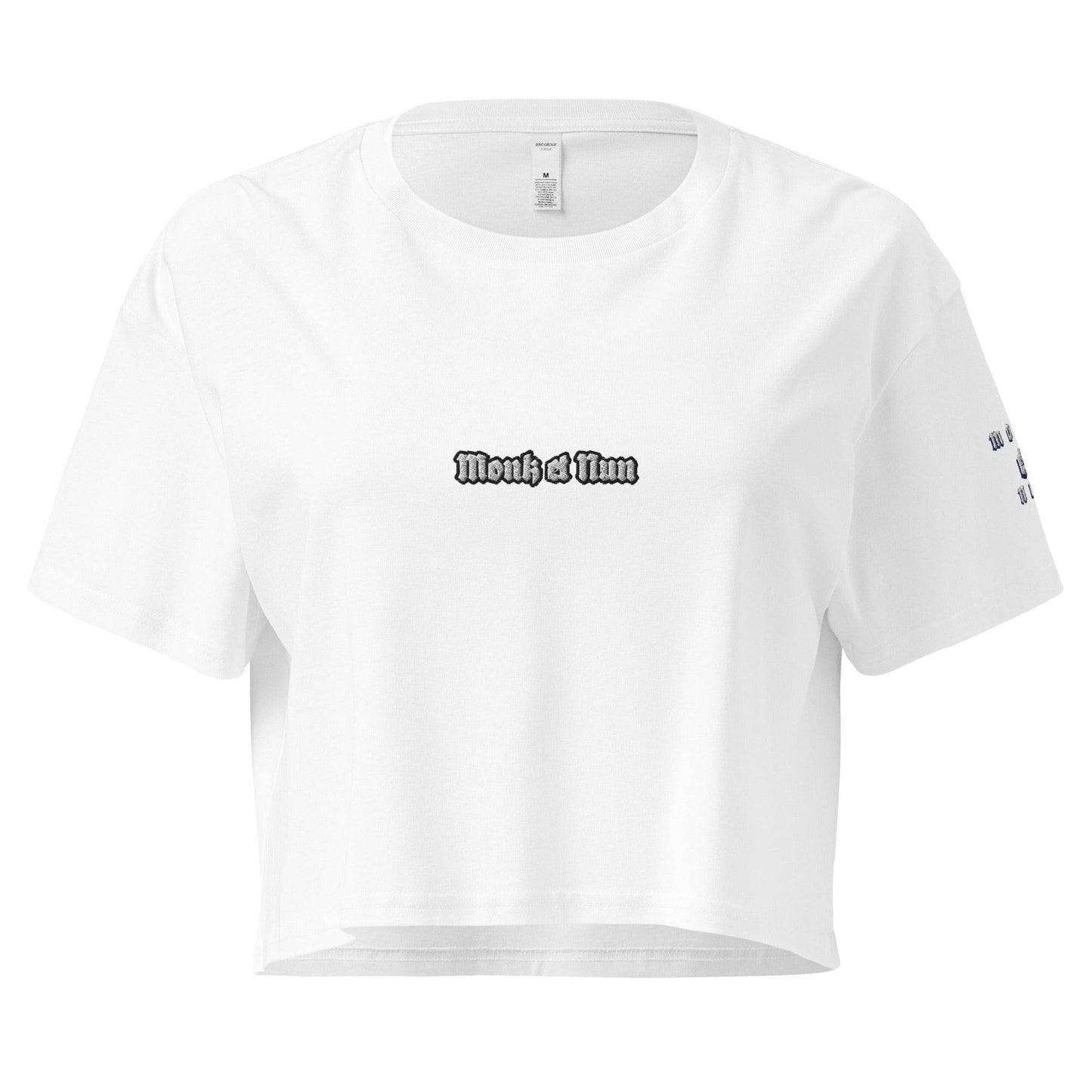 Women’s crop top t-shirt 100% cotton Design #14 - Monk&Nun UnisexClothing