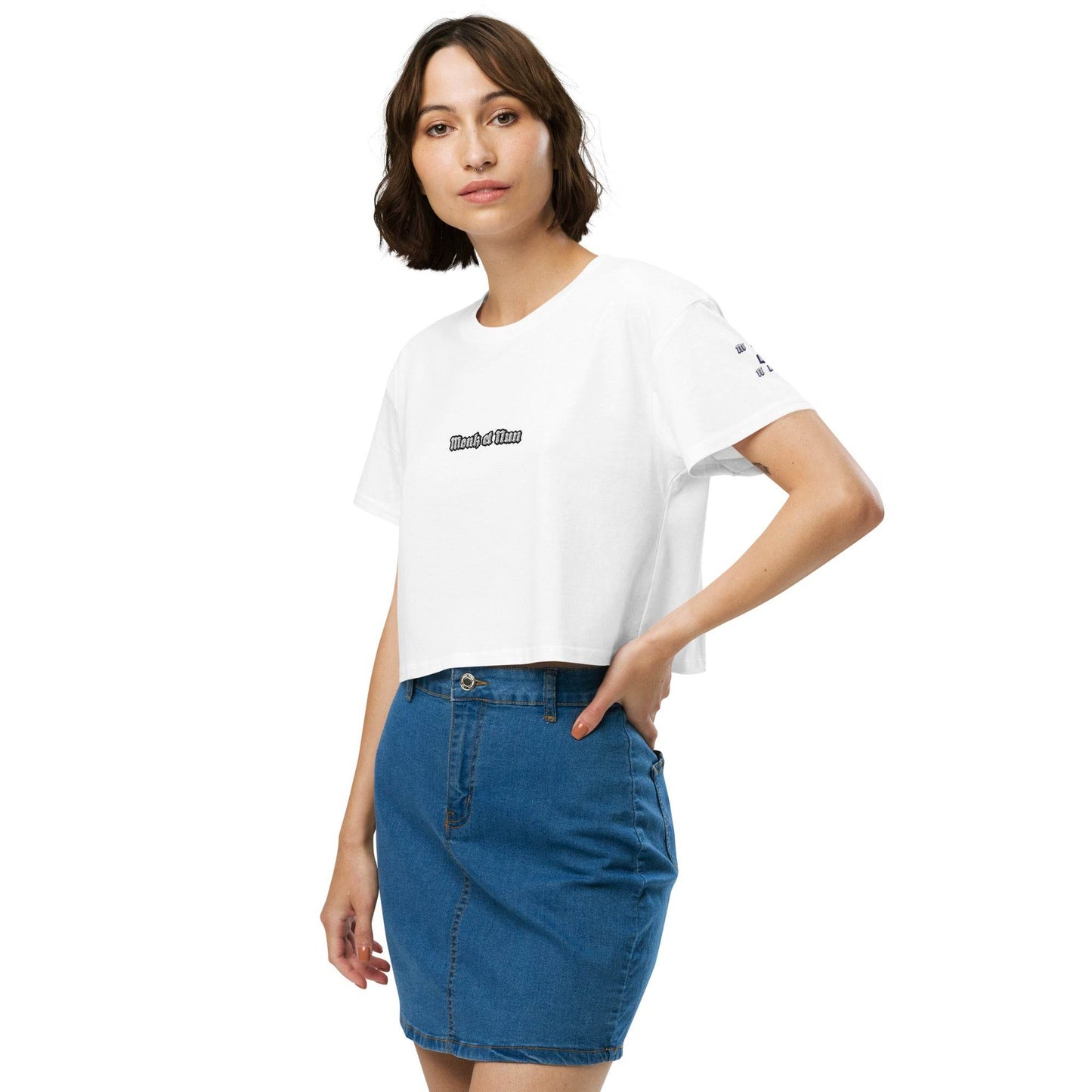Women’s crop top t-shirt 100% cotton Design #14 - Monk&Nun UnisexClothing