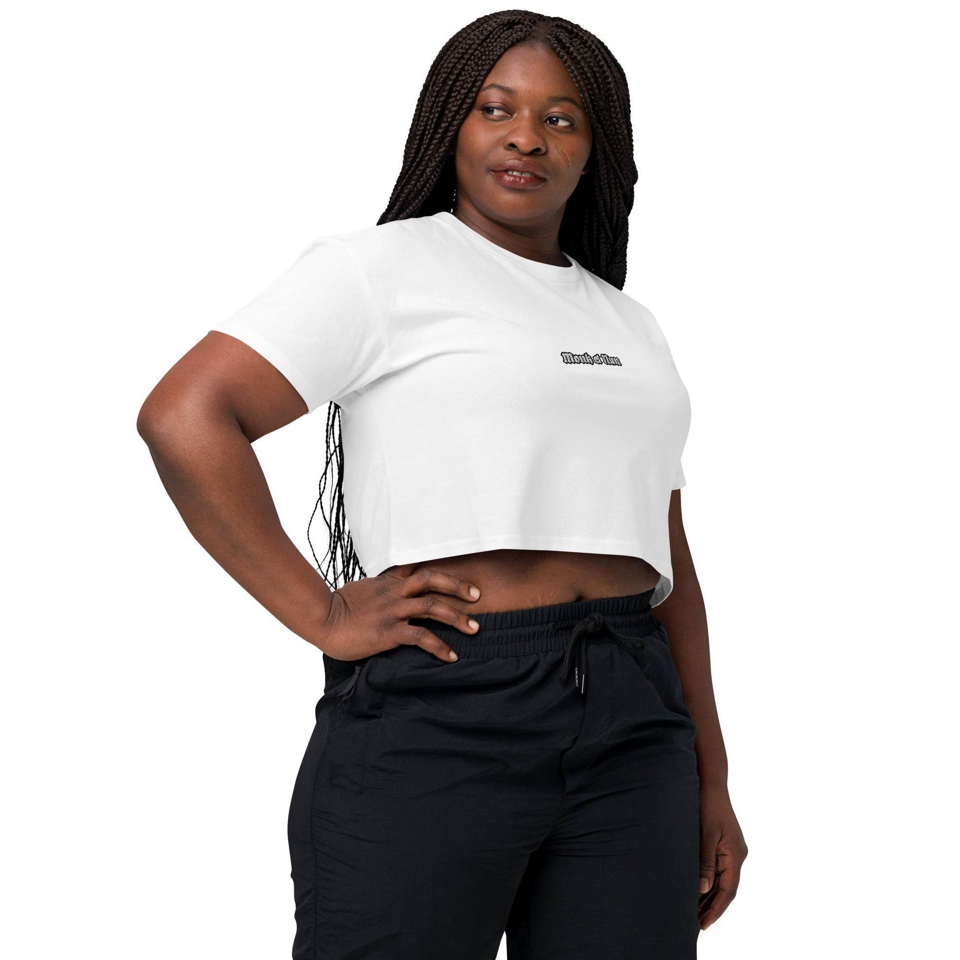 Women’s crop top t-shirt 100% cotton Design #14 - Monk&Nun UnisexClothing
