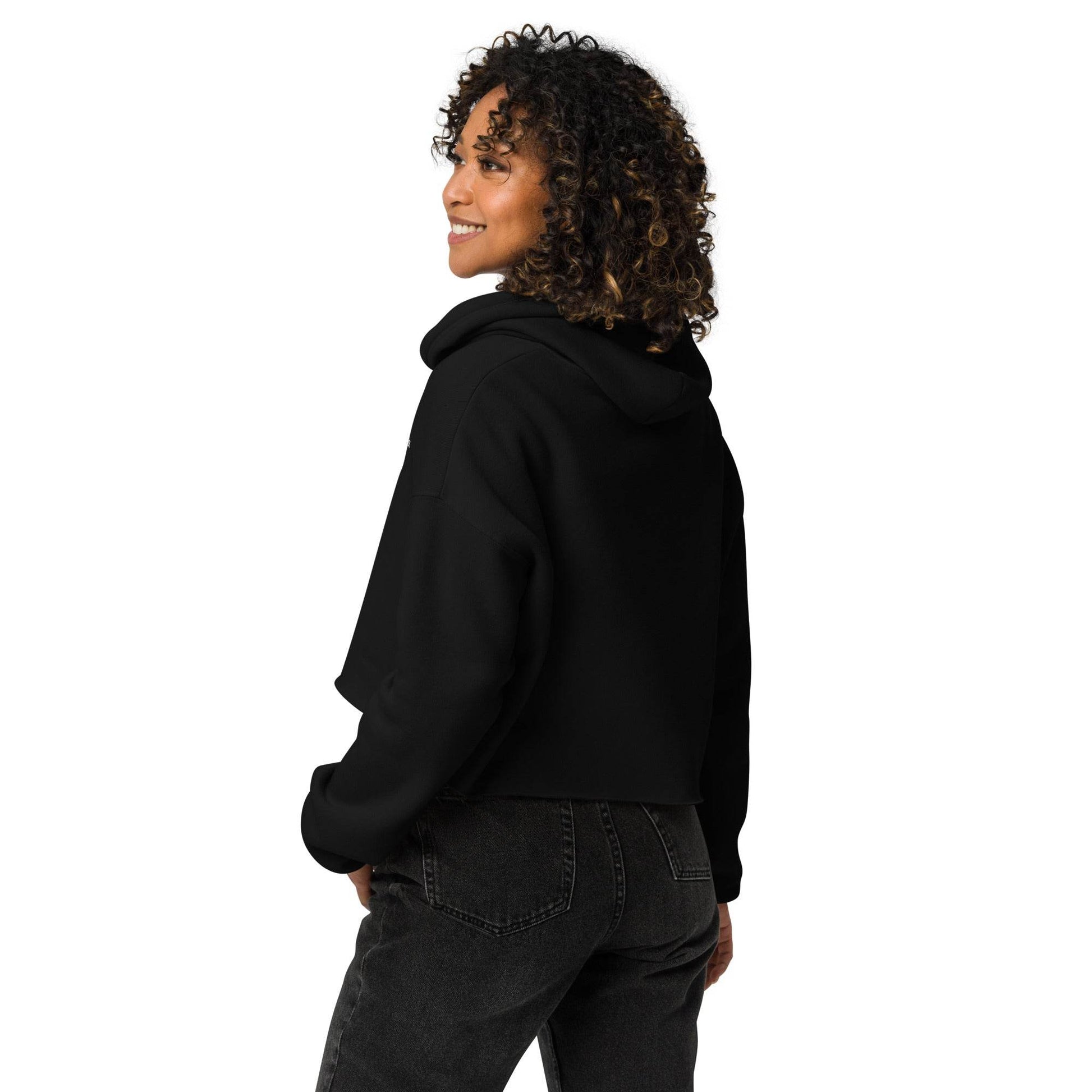 Women’s Crop 50% cotton Hoodie Logo - Monk&Nun UnisexClothing