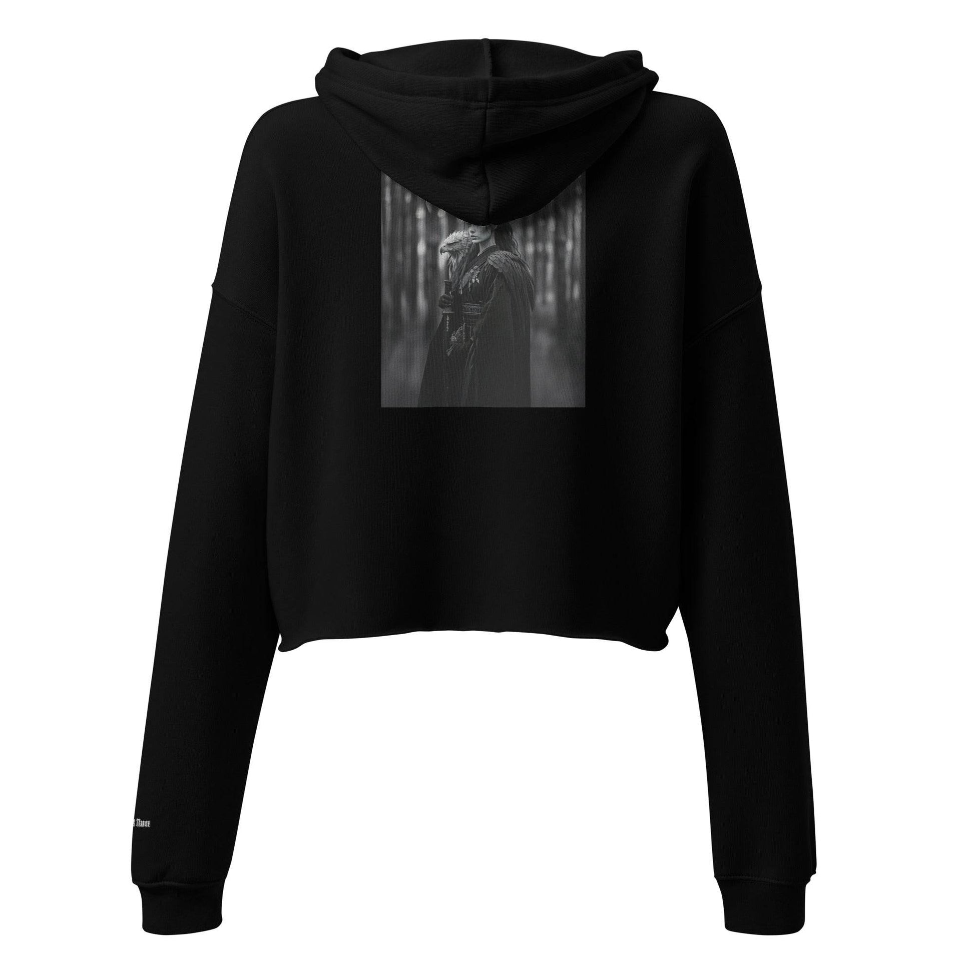 Women’s Crop 50% cotton Hoodie Design #1 - Monk&Nun UnisexClothing