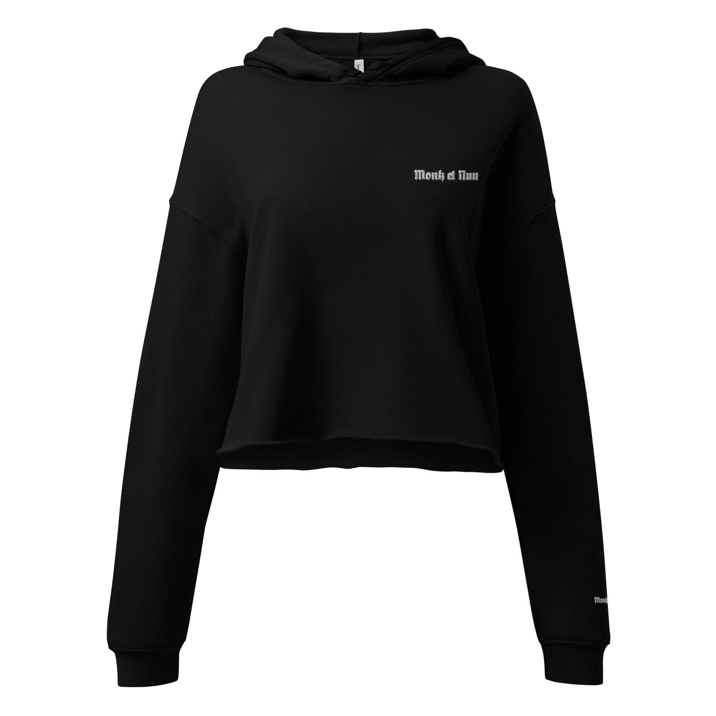 Women’s Crop 50% cotton Hoodie Logo - Monk&Nun UnisexClothing
