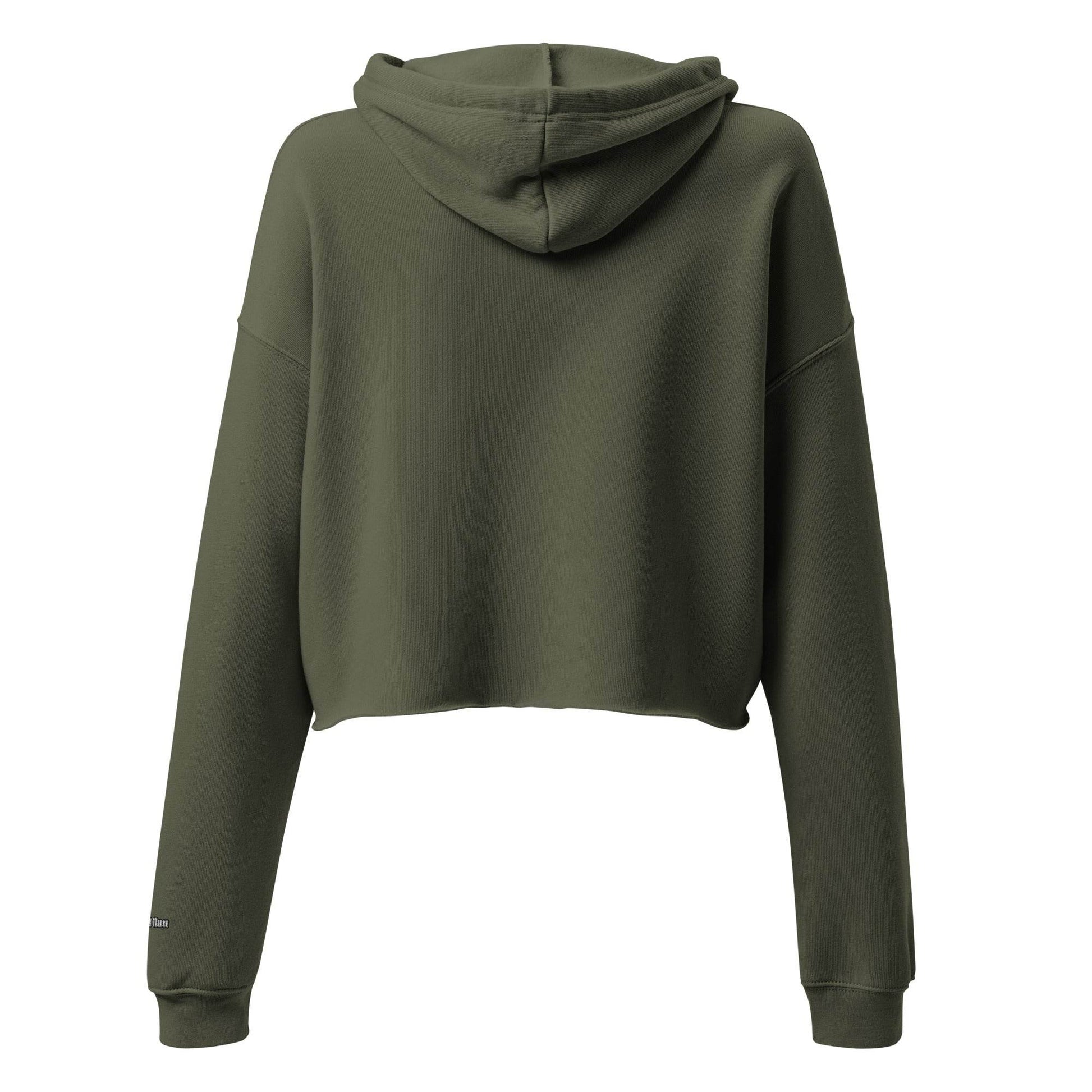 Women’s Crop 50% cotton Hoodie Always think positive - Monk&Nun UnisexClothing
