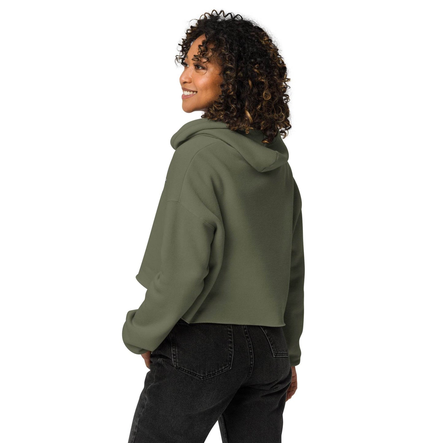 Women’s Crop 50% cotton Hoodie Logo - Monk&Nun UnisexClothing