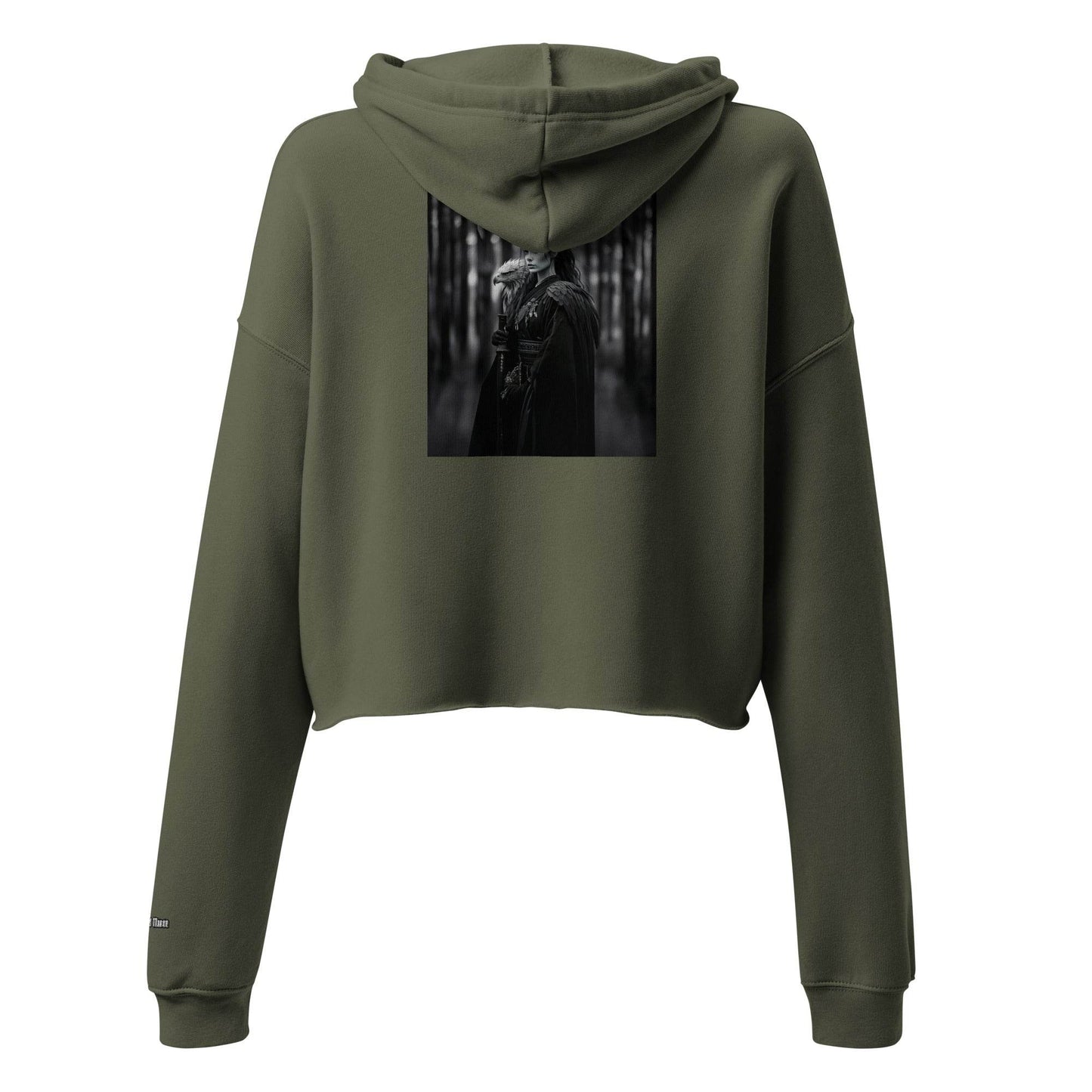 Women’s Crop 50% cotton Hoodie Design #1 - Monk&Nun UnisexClothing