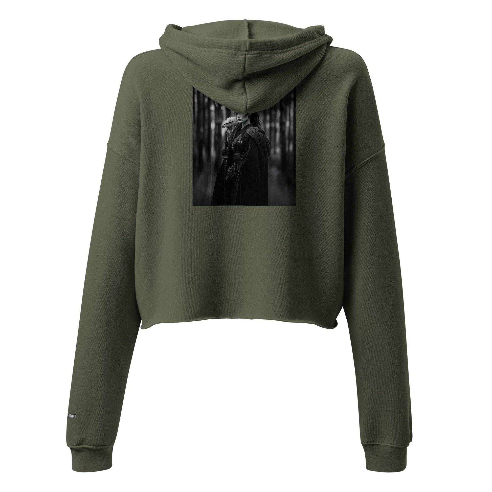 Women’s Crop 50% cotton Hoodie Design #1 - Monk&Nun UnisexClothing