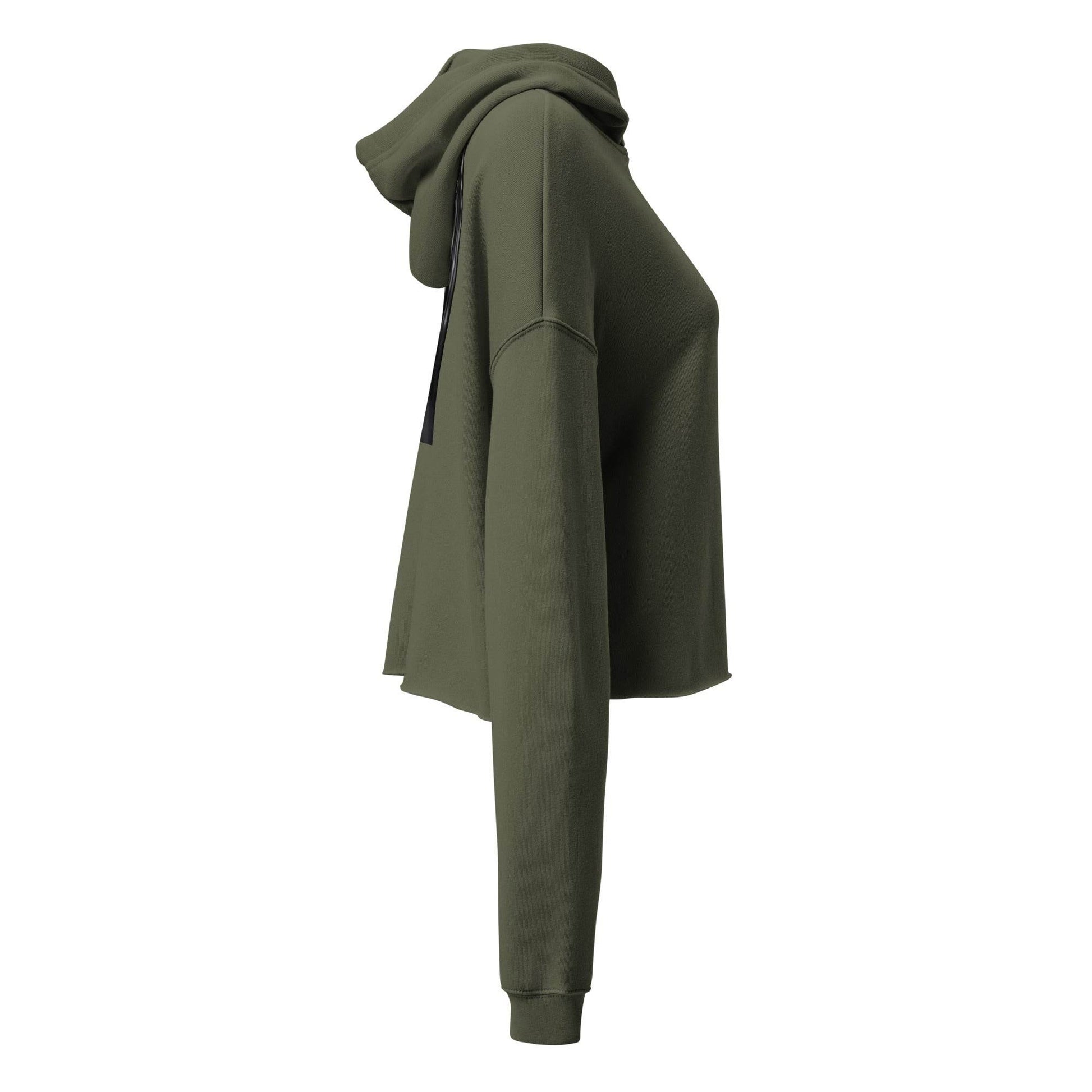 Women’s Crop 50% cotton Hoodie Design #1 - Monk&Nun UnisexClothing