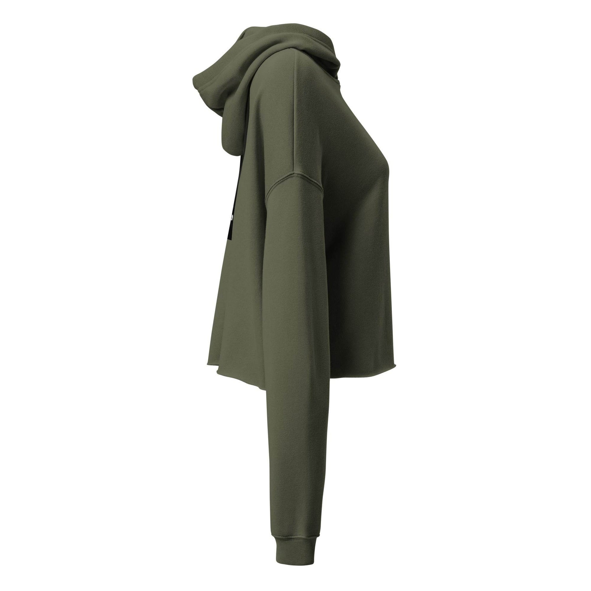 Women’s Crop 50% cotton Hoodie Design #3 - Monk&Nun UnisexClothing