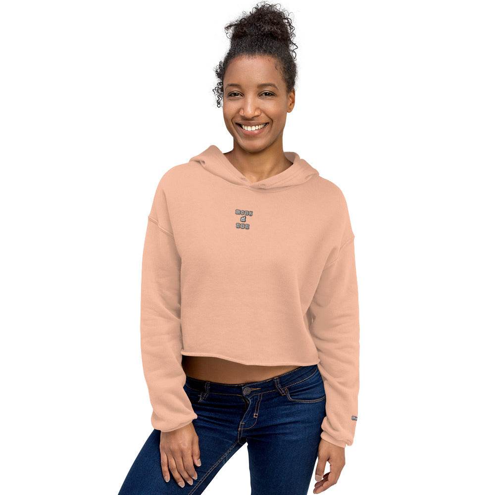 Women’s Crop 50% cotton Hoodie Design #3 - Monk&Nun UnisexClothing