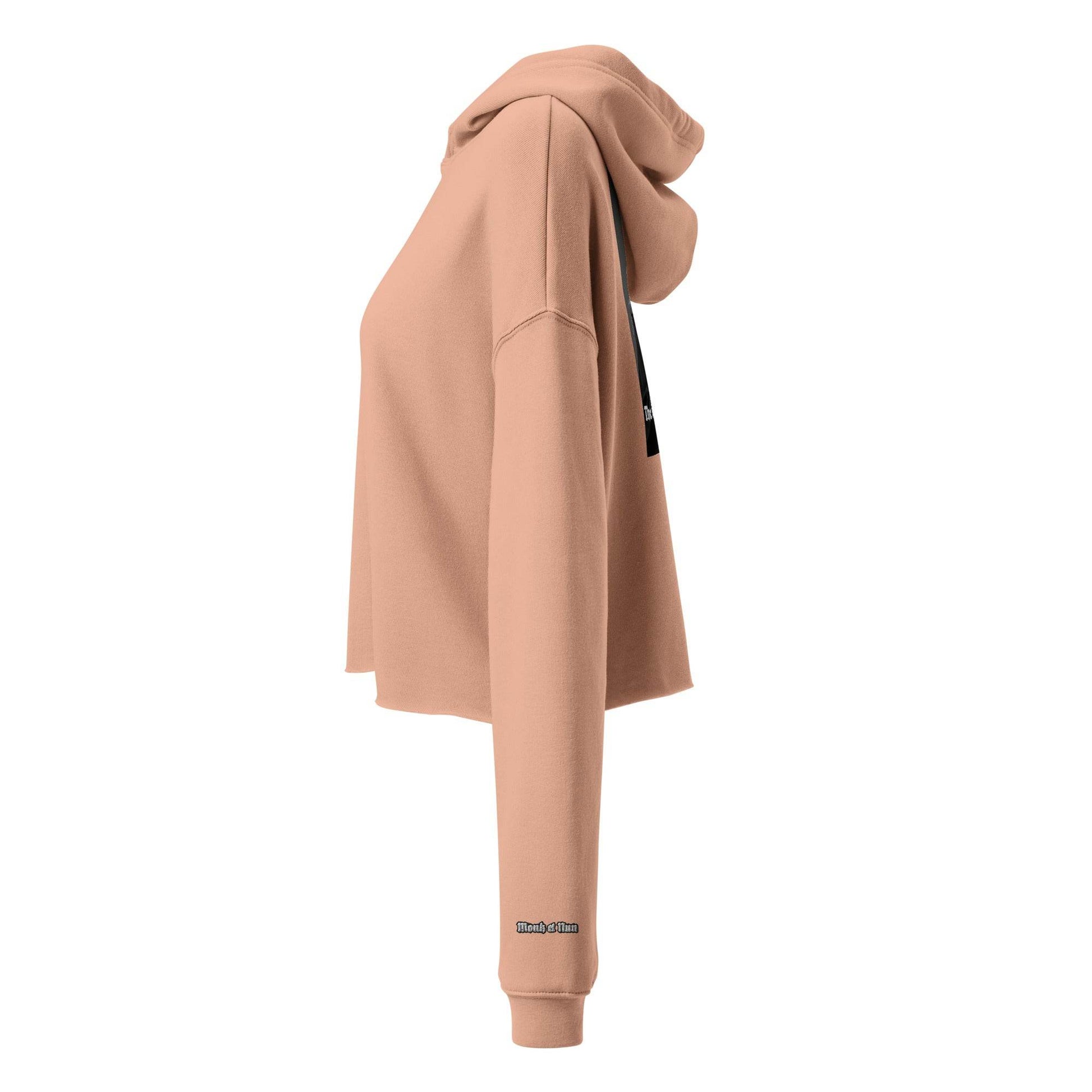 Women’s Crop 50% cotton Hoodie Design #3 - Monk&Nun UnisexClothing