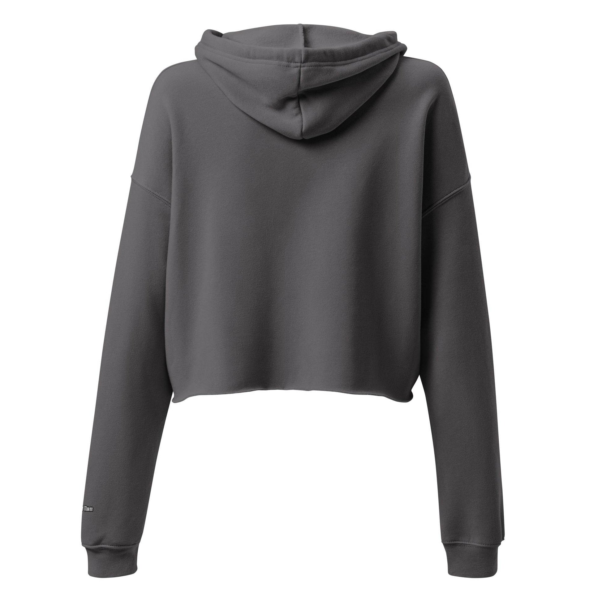 Women’s Crop 50% cotton Hoodie Always think positive - Monk&Nun UnisexClothing