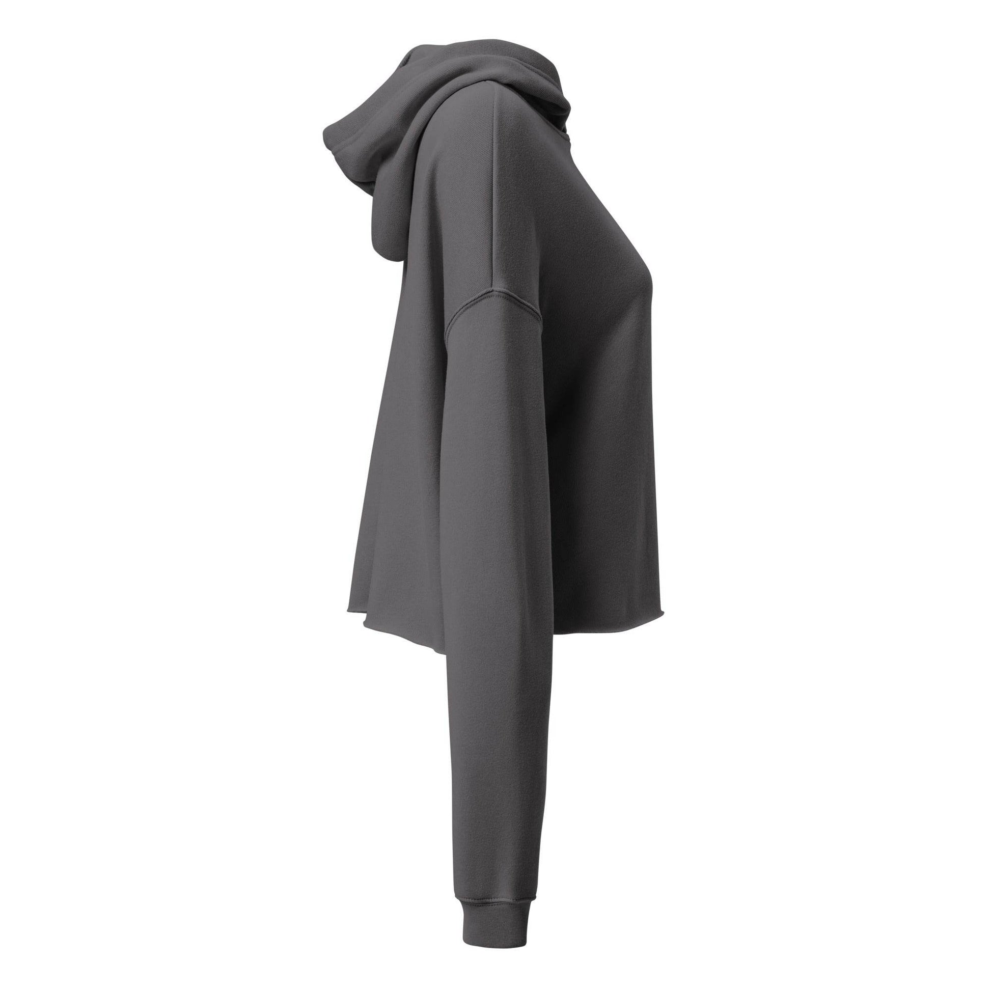 Women’s Crop 50% cotton Hoodie Always think positive - Monk&Nun UnisexClothing