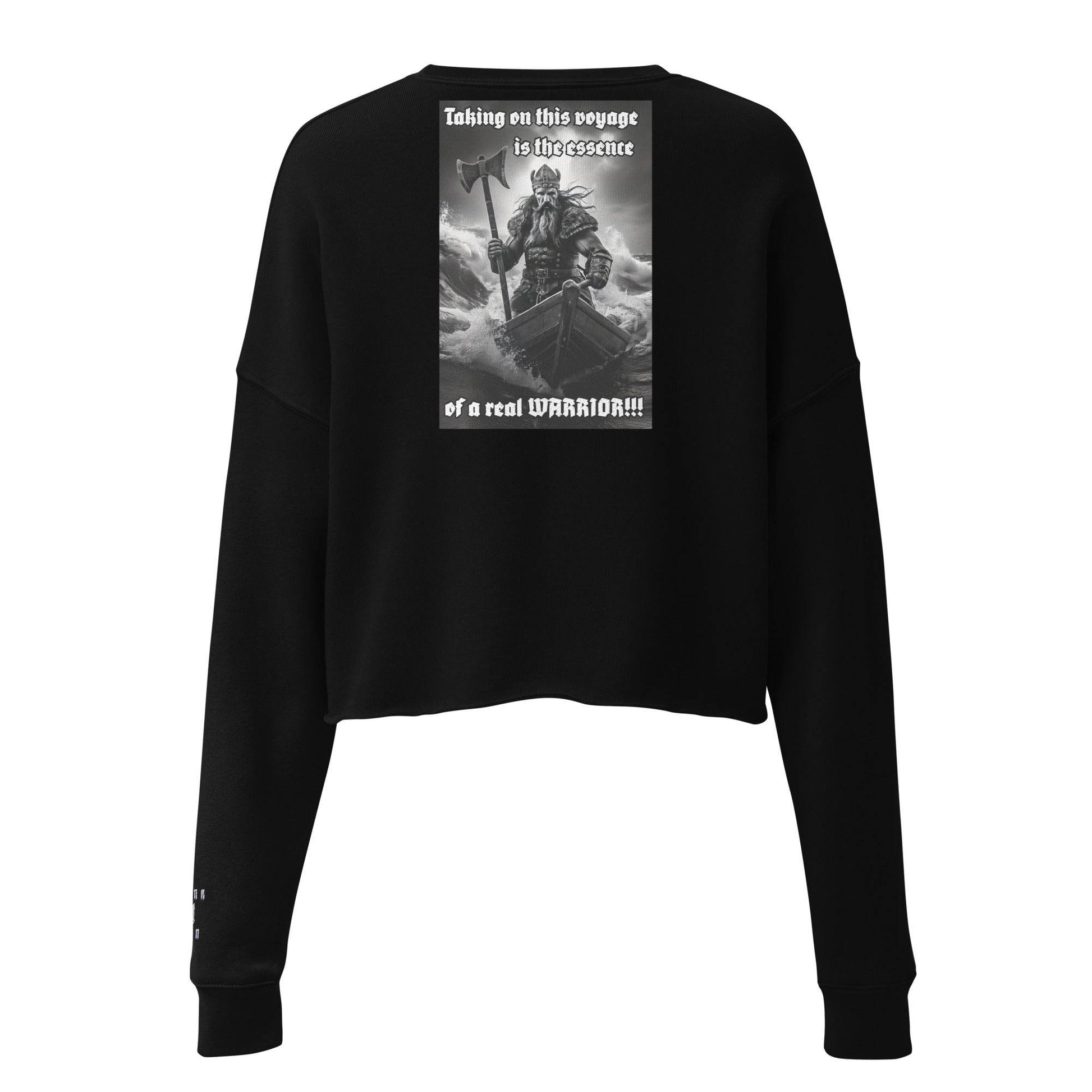 Women’s Crop 50% cotton Sweatshirt Design #12 - Monk&Nun UnisexClothing