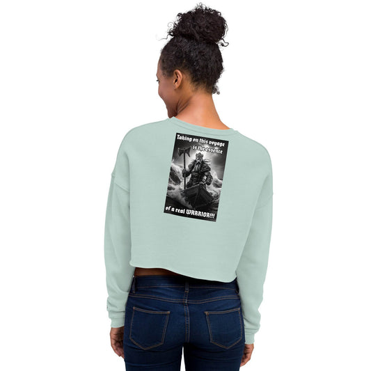 Women’s Crop 50% cotton Sweatshirt Design #12 - Monk&Nun UnisexClothing
