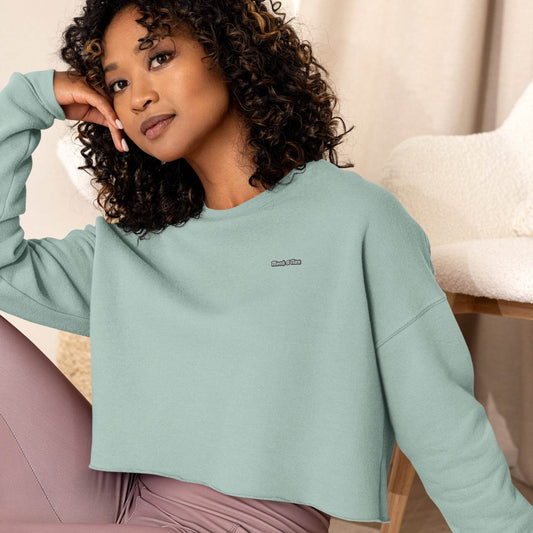Women’s Crop 50% cotton Sweatshirt Design #1 - Monk&Nun UnisexClothing