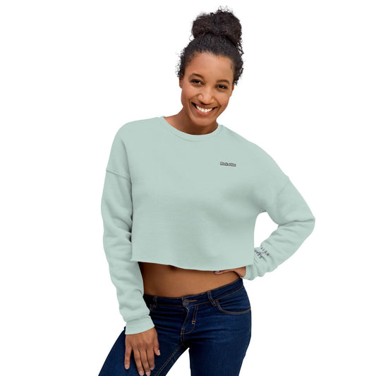Women’s Crop 50% cotton Sweatshirt Design #3 - Monk&Nun UnisexClothing