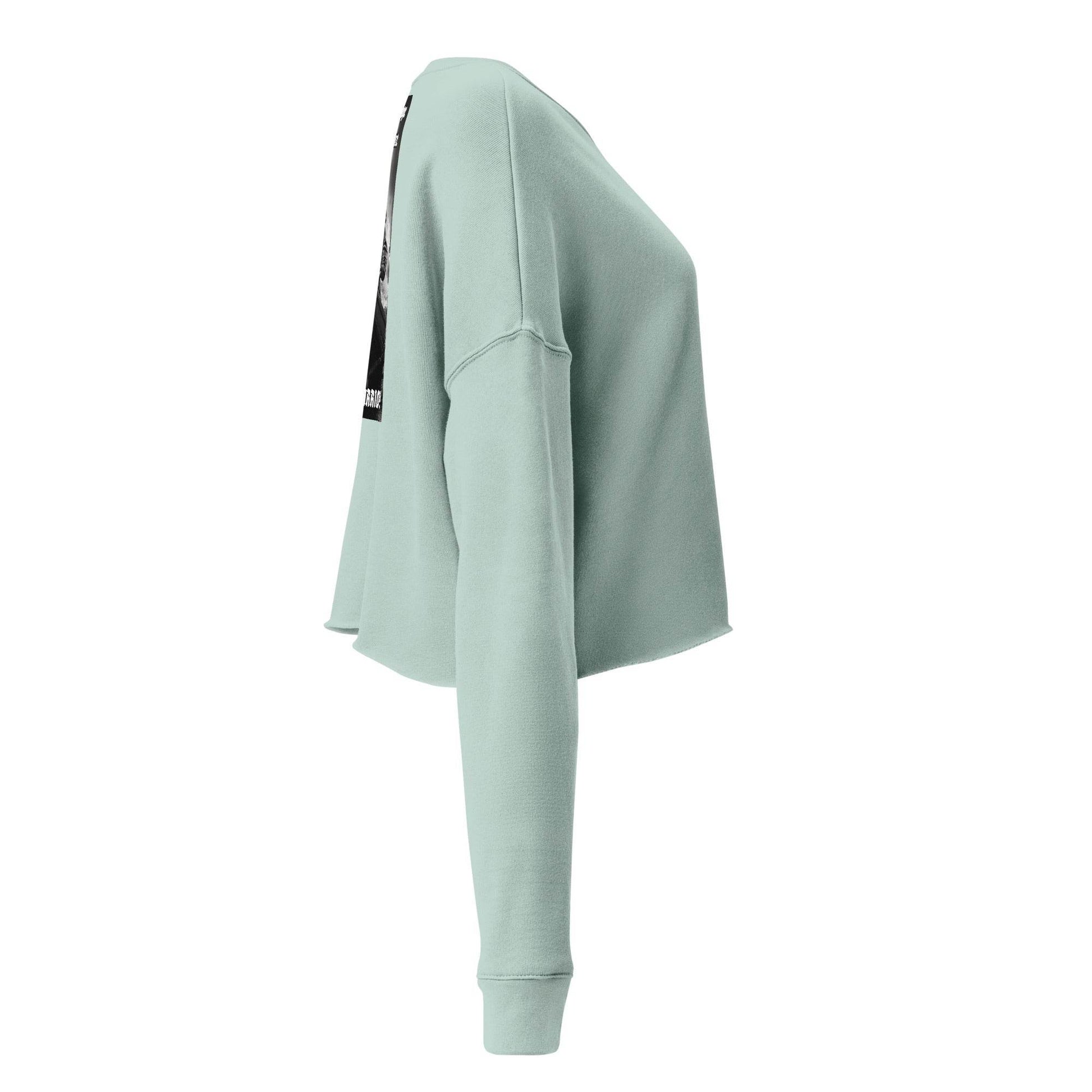 Women’s Crop 50% cotton Sweatshirt Design #12 - Monk&Nun UnisexClothing