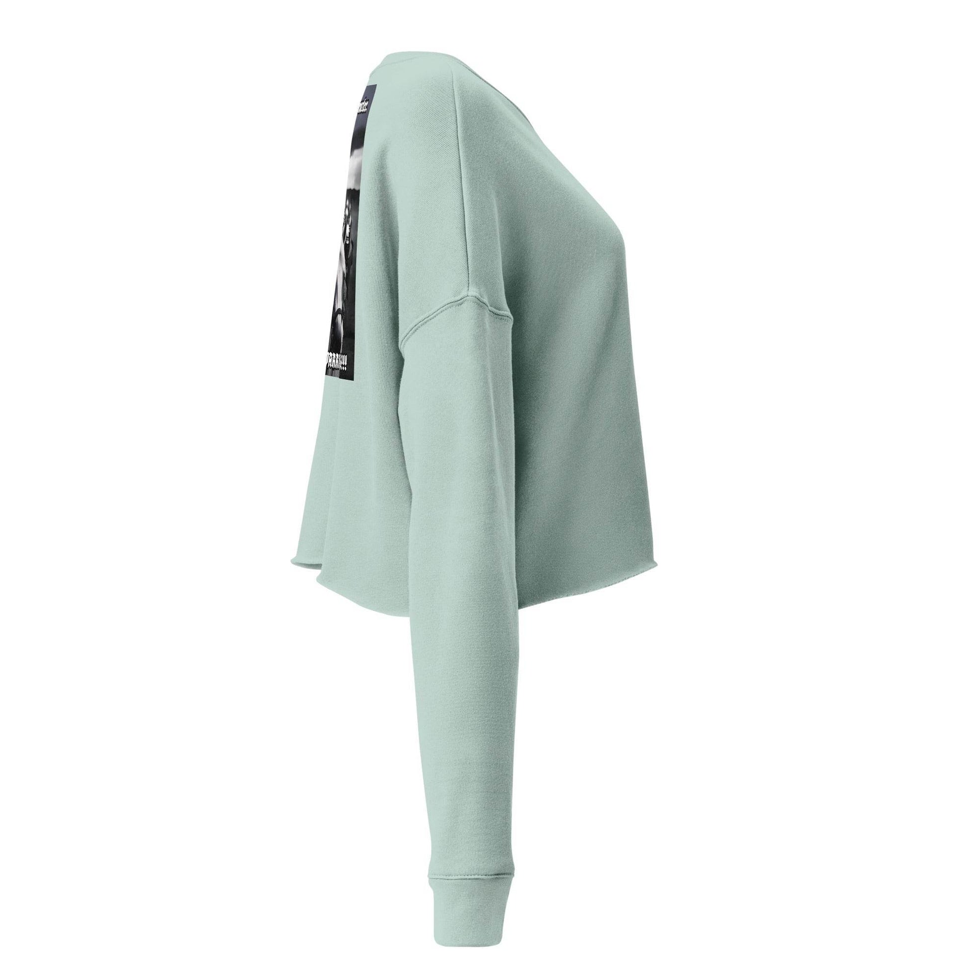 Women’s Crop 50% cotton Sweatshirt Design #14 - Monk&Nun UnisexClothing