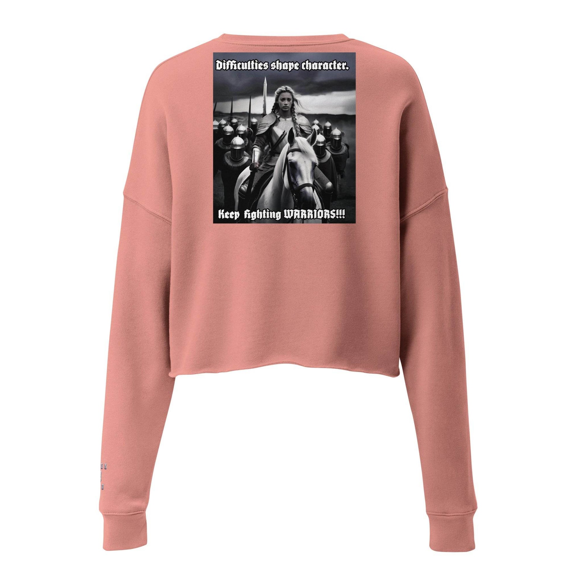Women’s Crop 50% cotton Sweatshirt Design #14 - Monk&Nun UnisexClothing