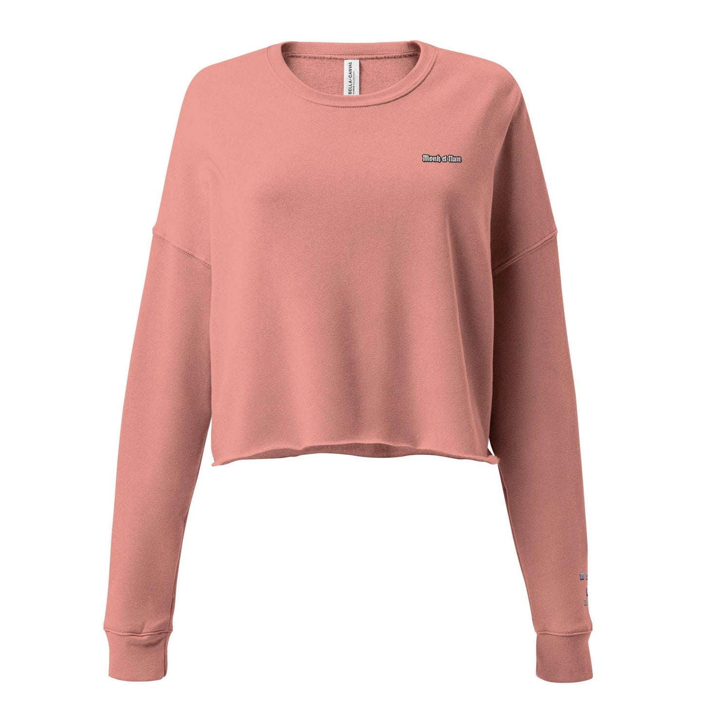 Women’s Crop 50% cotton Sweatshirt Design #14 - Monk&Nun UnisexClothing