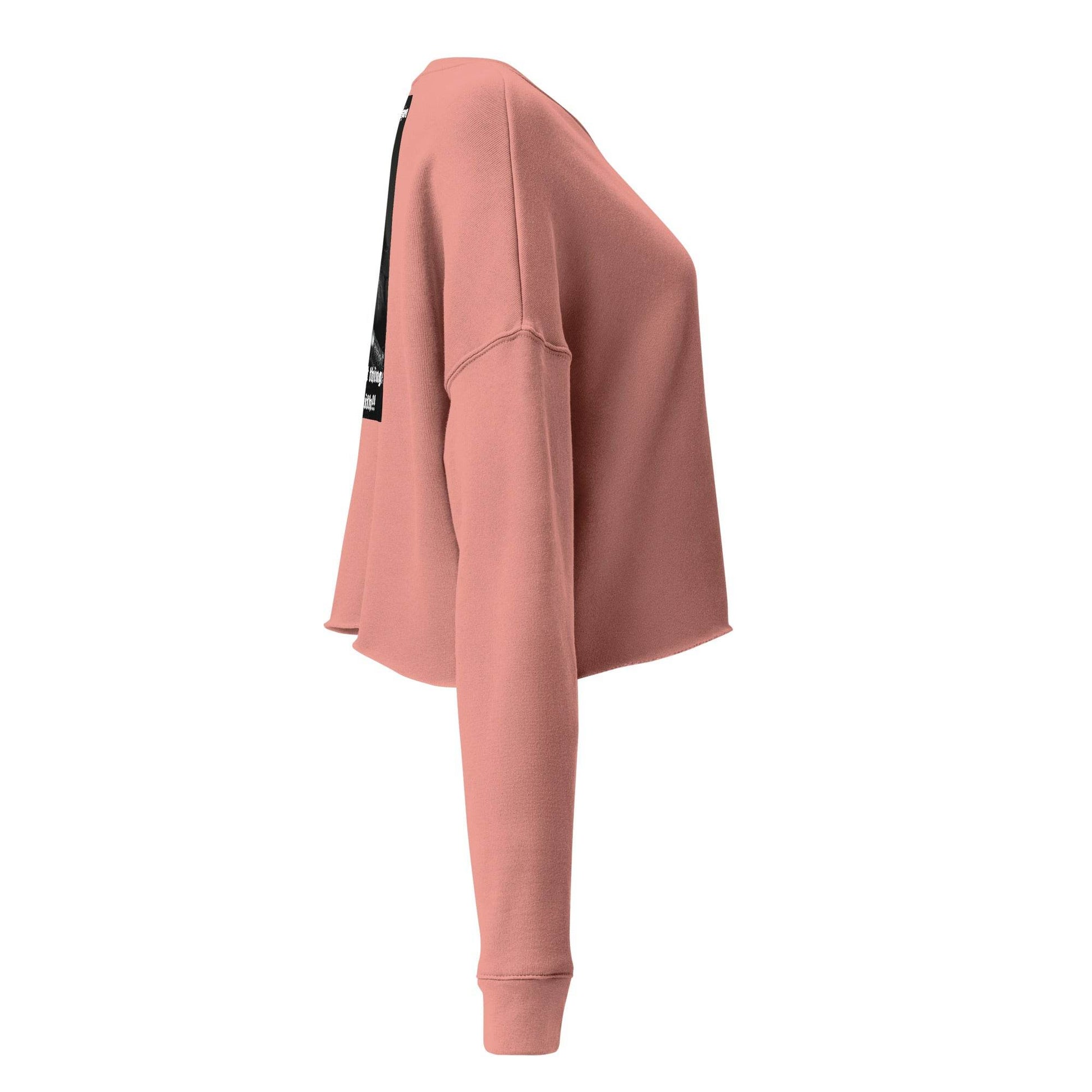 Women’s Crop 50% cotton Sweatshirt Design #3 - Monk&Nun UnisexClothing